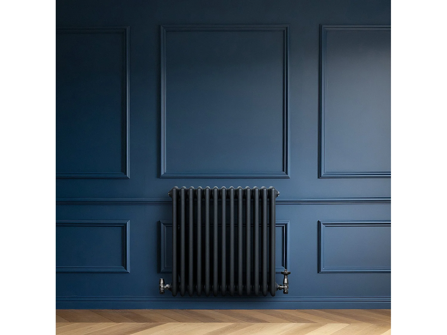 Radiatore Tradizionale 4 Colonne Orizzontale Antracite 600 x 605 mm