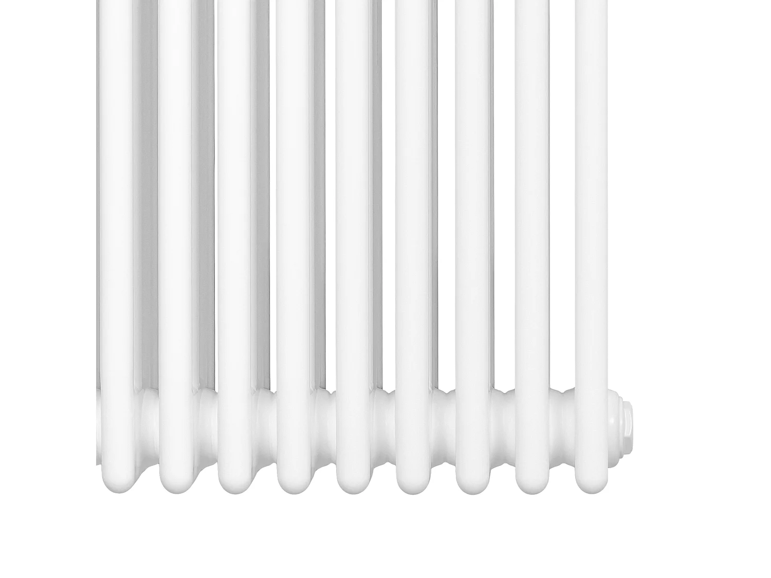 Radiador Vertical 4 Colunas 1800x290 mm - Branco, Aço Carbono 1.5 mm, 1728 W, Alta Eficiência, Fácil Instalação, Durável e Design Clássico