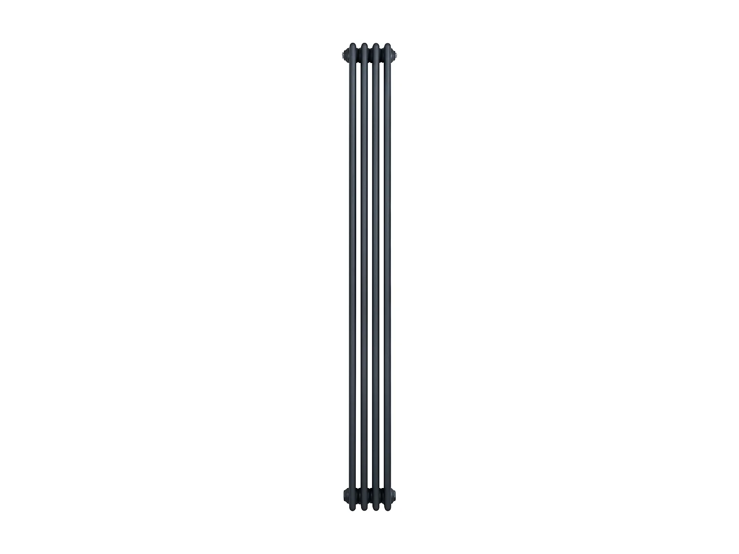 Radiador Vertical 4 Colunas 1800x200 mm - Cinza Antracite, Aço Carbono 1.5 mm, 1152 W, Alta Eficiência, Fácil Instalação, Durável e Design Clássico