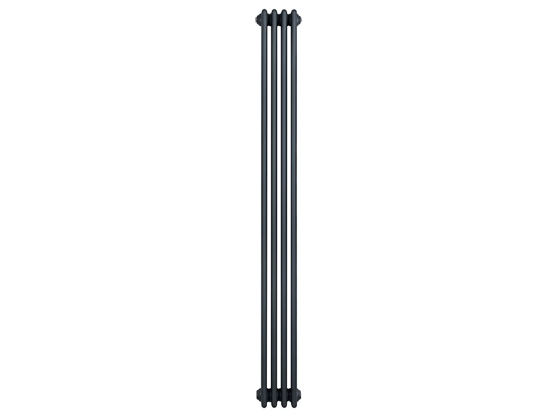 Traditionele 4-kolom radiator - verticaal - antraciet grijs - 1800 x 200 mm