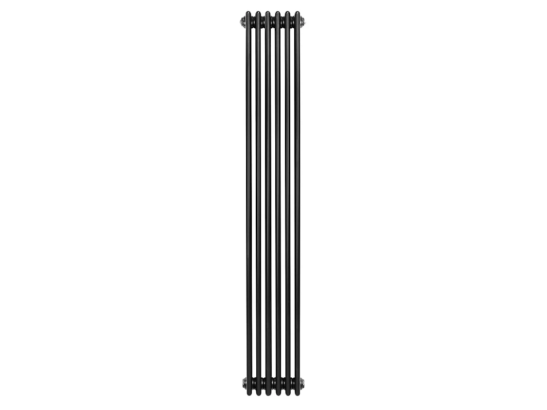 Tradičný 4-stĺpcový radiátor - 1800 x 290 mm - čierny