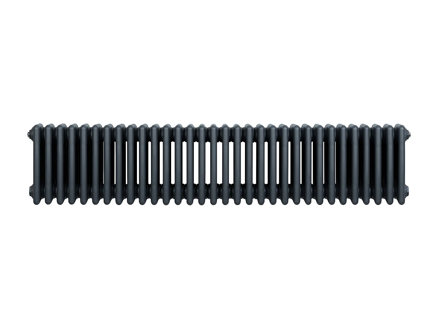 Radiatore Tradizionale 4 Colonne Orizzontale Antracite 300 x 1505 mm