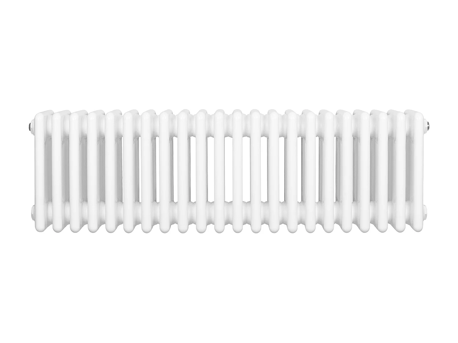 Radiador Horizontal 4 Colunas 300x1010 mm - Branco, Aço Carbono 1.5 mm, 1114 W, Alta Eficiência, Fácil Instalação, Durável e Design Clássico