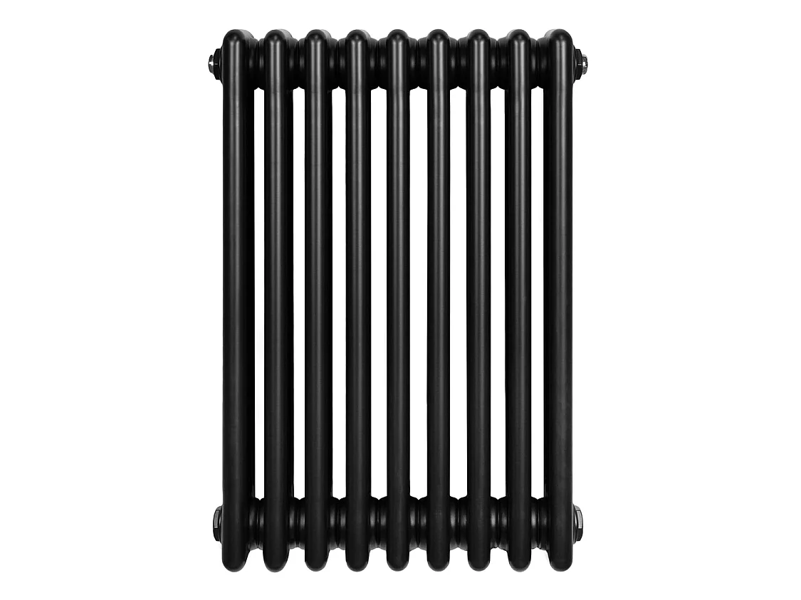 Tradiční čtyřsloupový radiátor - 600 x 425 mm - černý