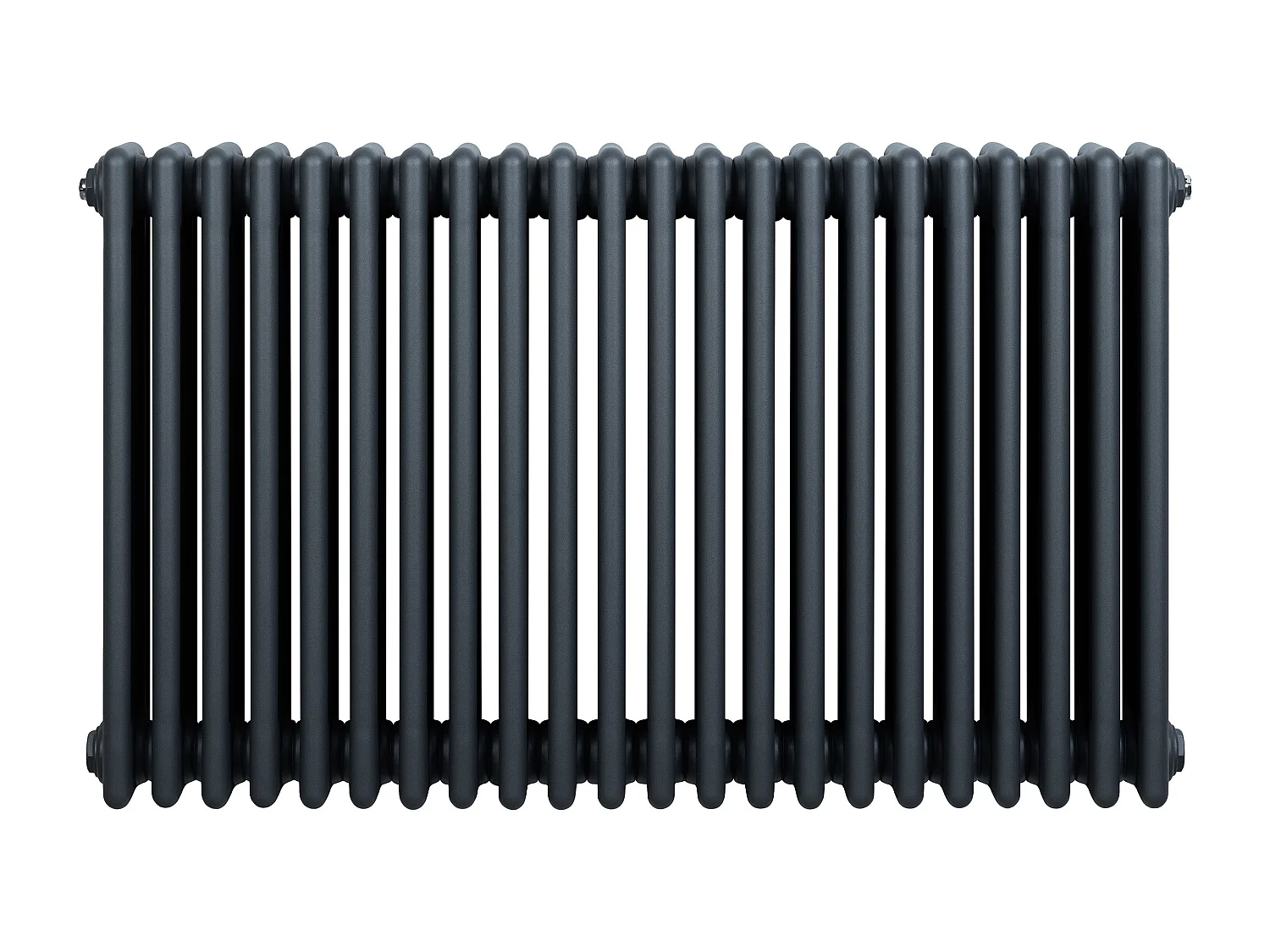 Radiador Horizontal 4 Colunas 600x1010 mm - Cinza Antracite, Aço Carbono 1.5 mm, 1280 W, Alta Eficiência, Fácil Instalação, Durável e Design Clássico