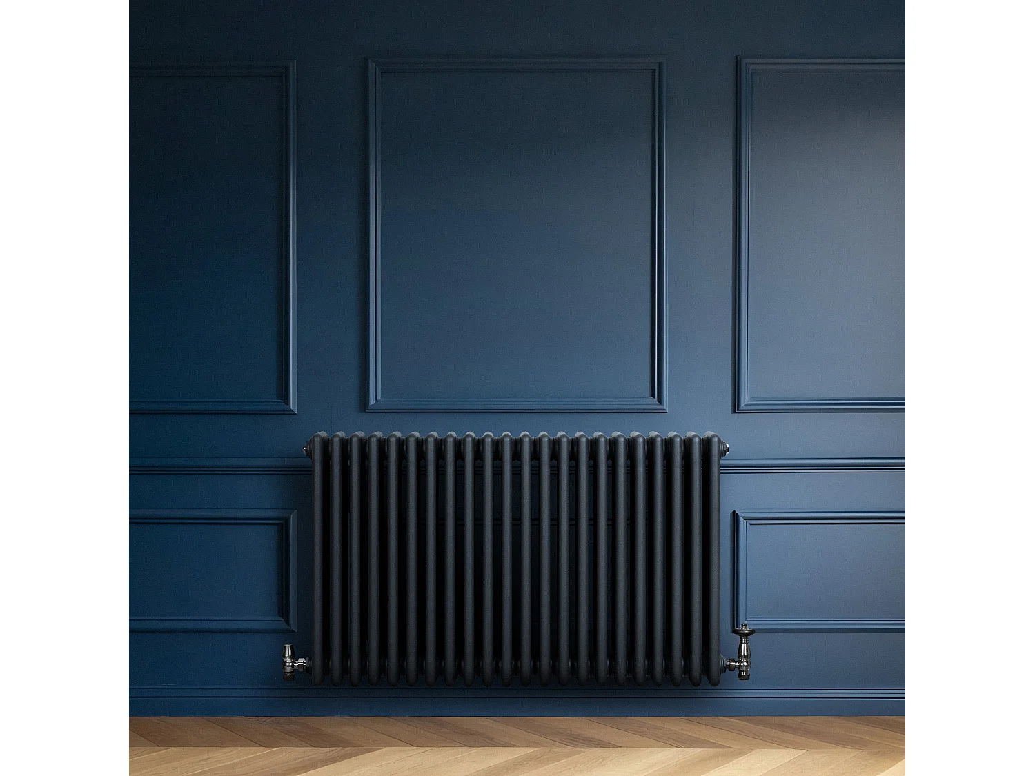 Radiador Horizontal 4 Colunas 600x1010 mm - Cinza Antracite, Aço Carbono 1.5 mm, 1280 W, Alta Eficiência, Fácil Instalação, Durável e Design Clássico