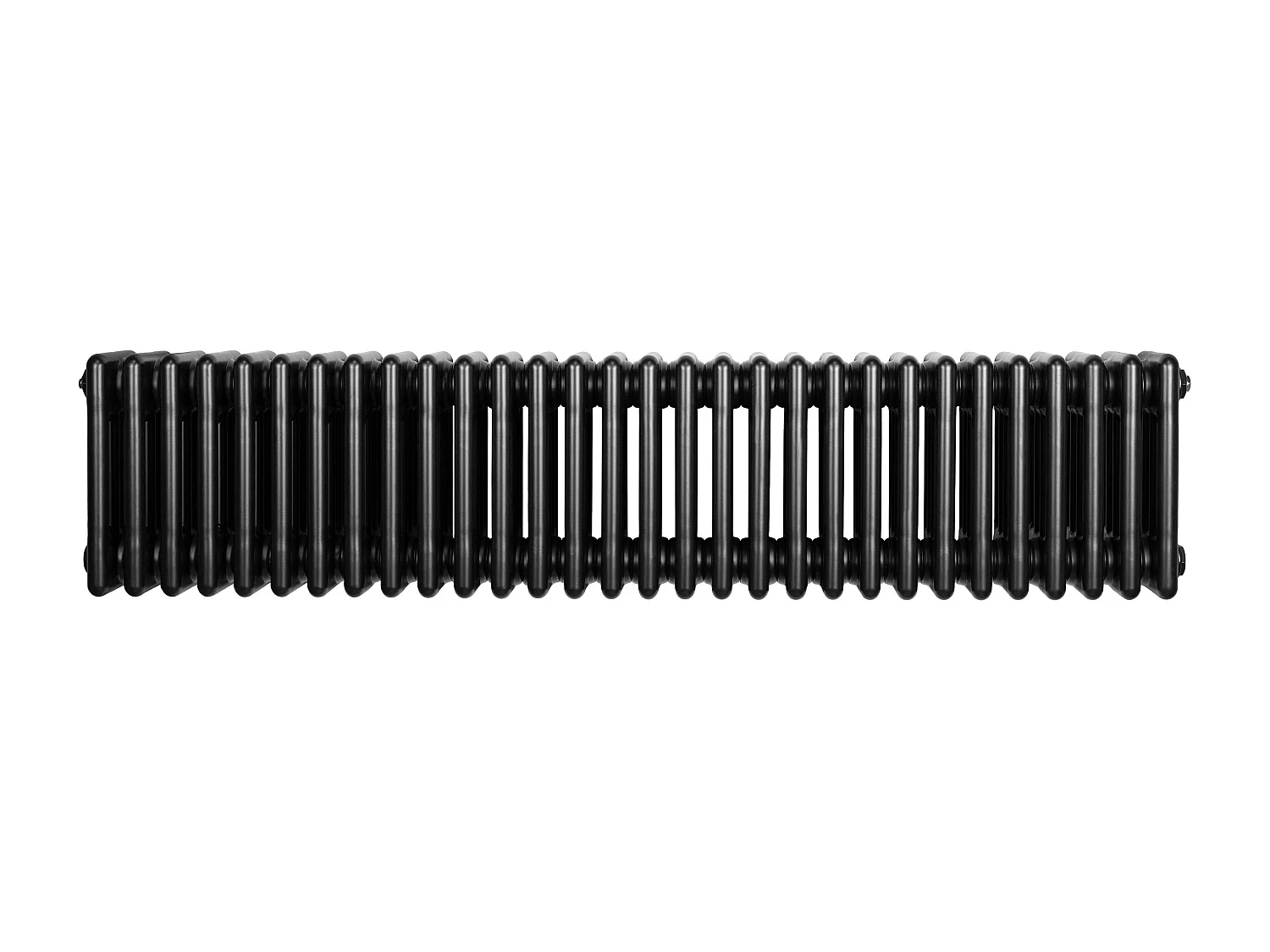 Radiatore Tradizionale 4 Colonne Orizzontale Nero 300 x 1010 mm