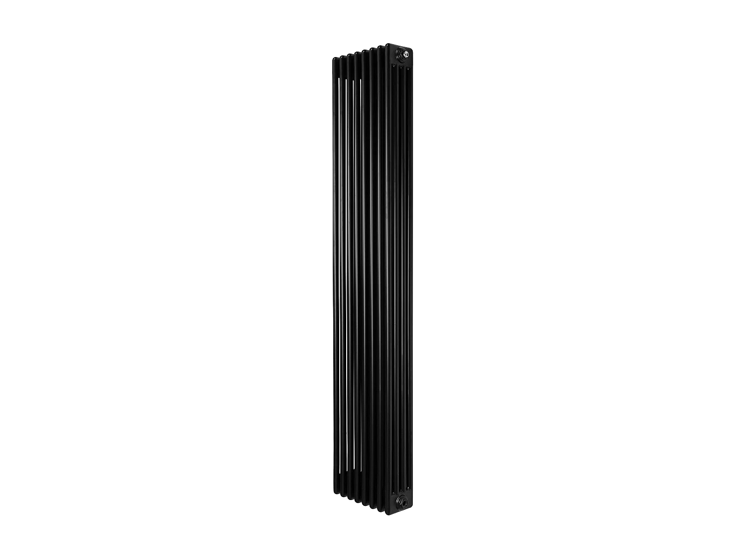 Radiador Vertical 4 Colunas 1800x380 mm - Preto, Aço Carbono 1.5 mm, 2304 W, Alta Eficiência, Fácil Instalação, Durável e Design Clássico