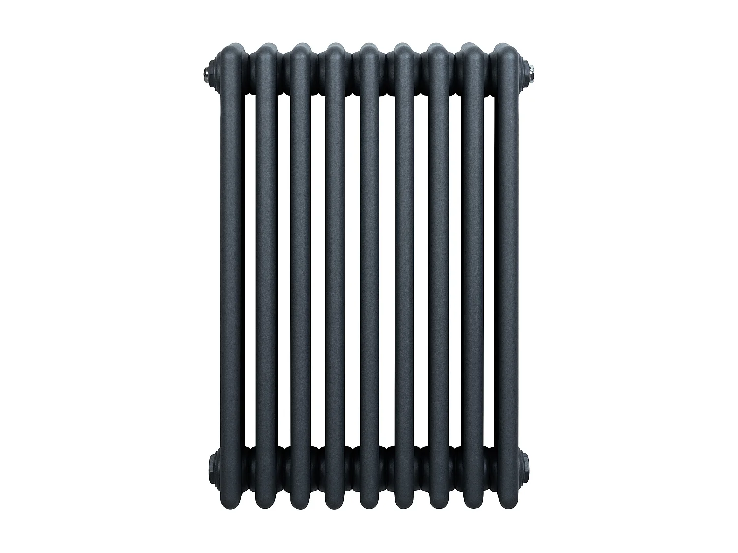 Radiador Horizontal 4 Colunas 600x425 mm - Cinza Antracite, Aço Carbono 1.5 mm, 523 W, Alta Eficiência, Fácil Instalação, Durável e Design Clássico