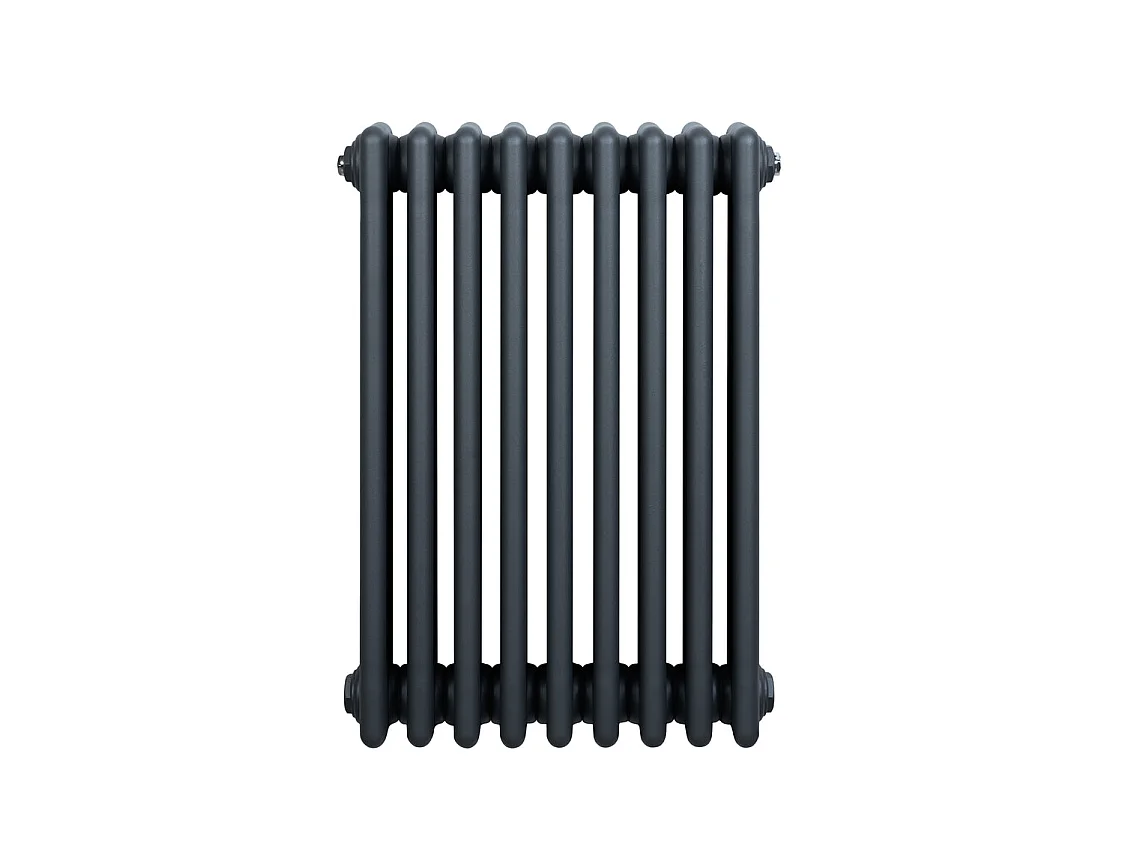 Traditionele 4-kolom radiator - verticaal - antraciet grijs - 600 x 425 mm