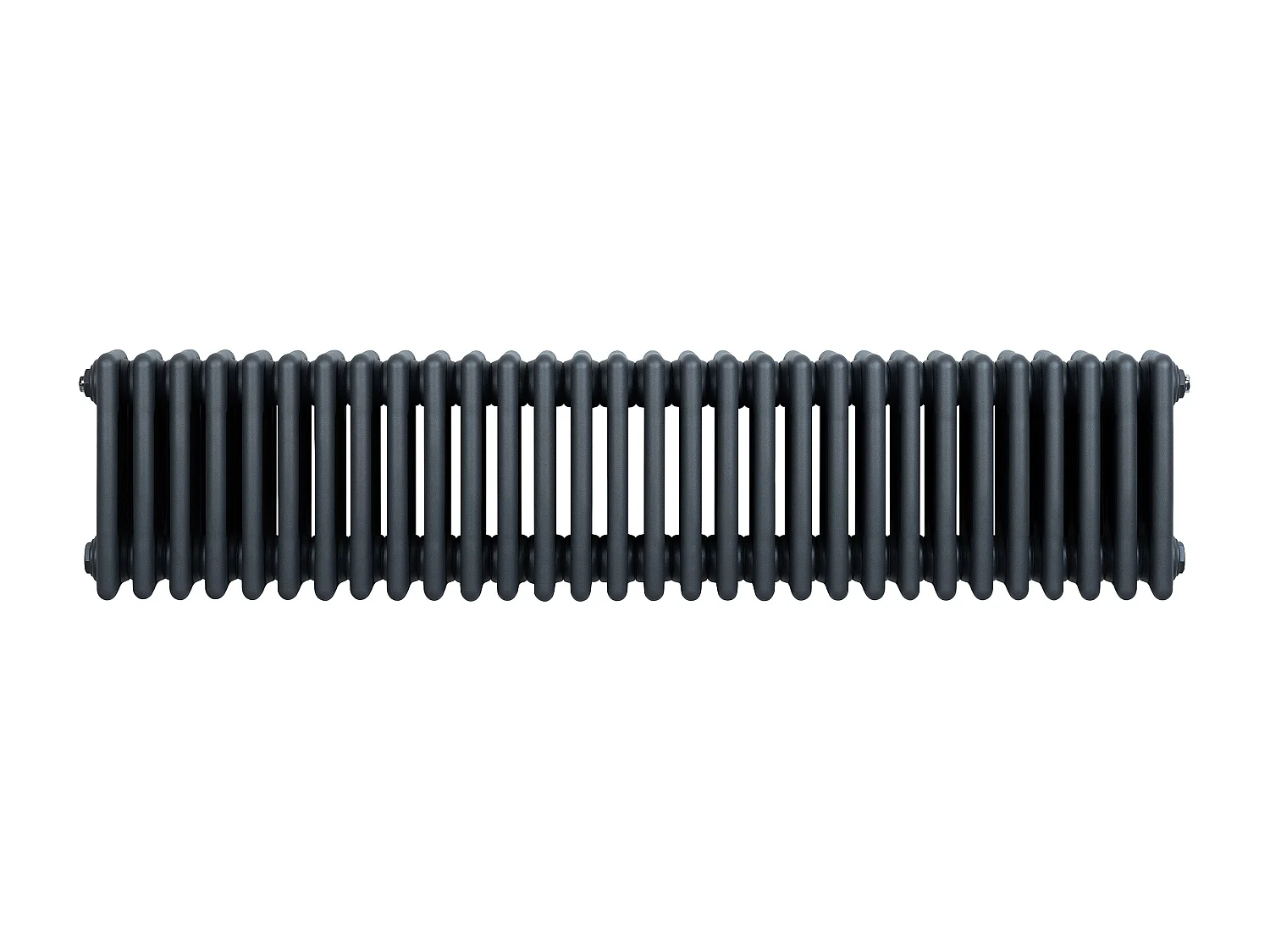 Radiador Horizontal 4 Colunas 300x1370 mm - Cinza Antracite, Aço Carbono 1.5 mm, 1519 W, Alta Eficiência, Fácil Instalação, Durável e Design Clássico