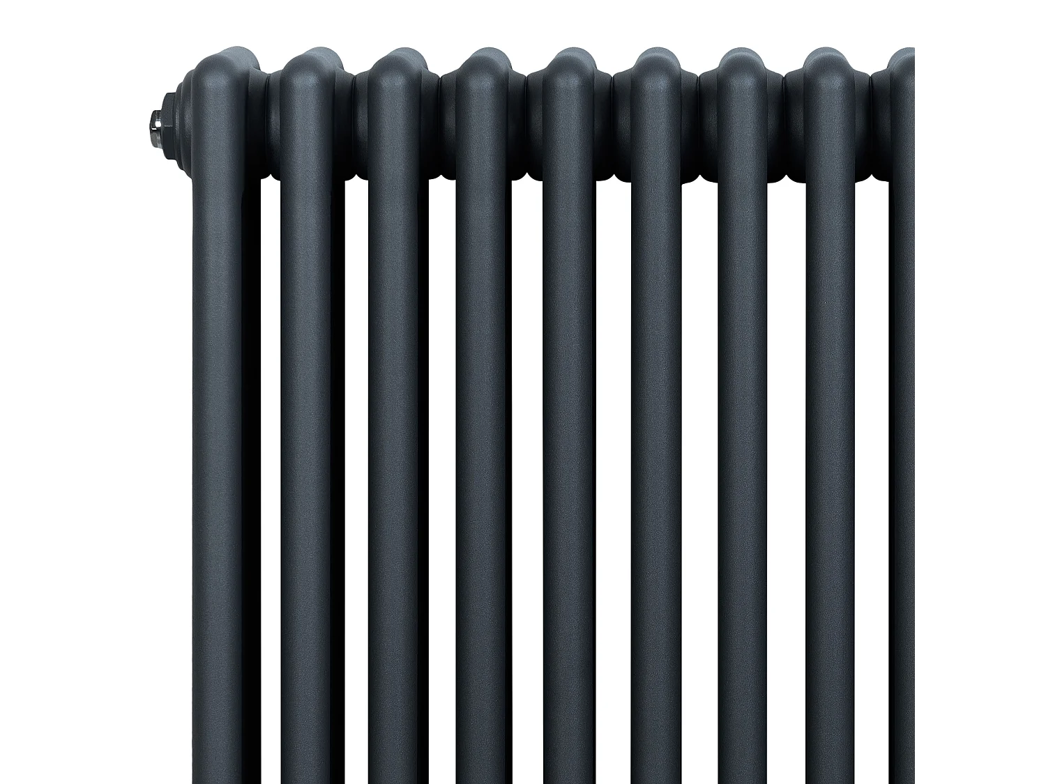 Radiador Horizontal 4 Colunas 300x1370 mm - Cinza Antracite, Aço Carbono 1.5 mm, 1519 W, Alta Eficiência, Fácil Instalação, Durável e Design Clássico