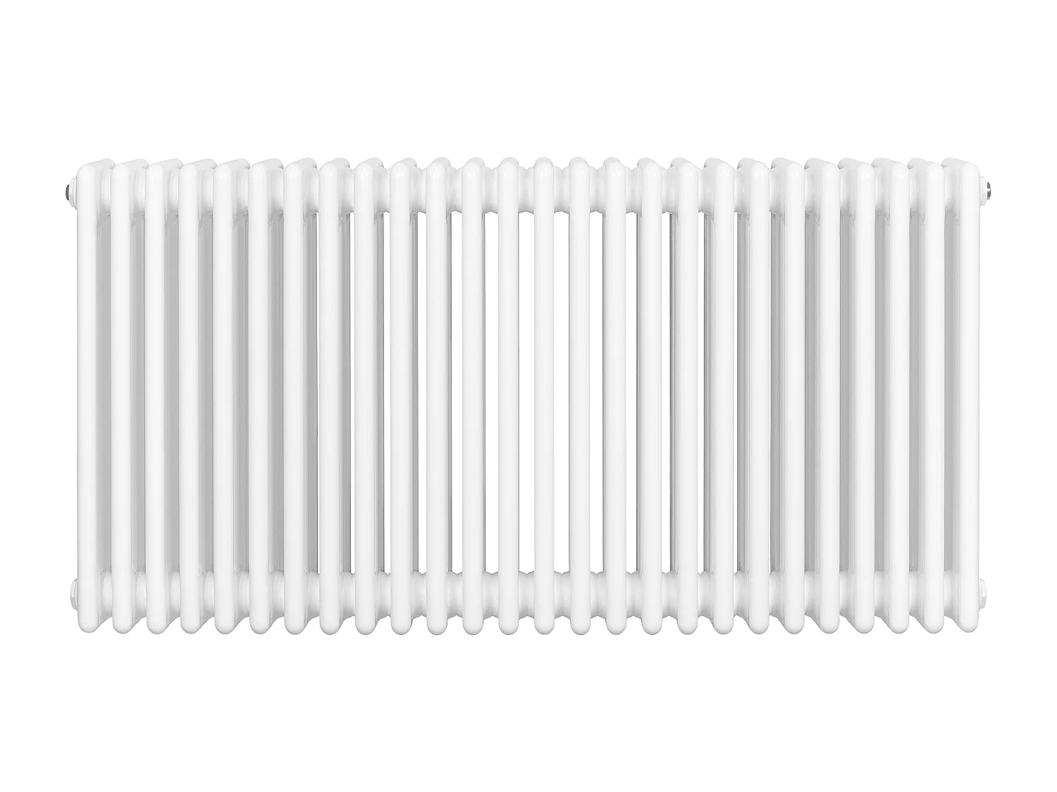 Radiador Tradicional Horizontal 4 Columnas - Blanco | 600mm x 1190mm | Acero Premium 1512W | Soportes, Kit, Cepillo | Garantía 15 Años | Calefacción