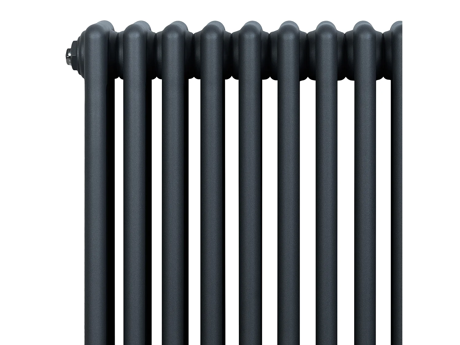 Radiador Horizontal 4 Colunas 600x785 mm - Cinza Antracite, Aço Carbono 1.5 mm, 756 W, Alta Eficiência, Fácil Instalação, Durável e Design Clássico