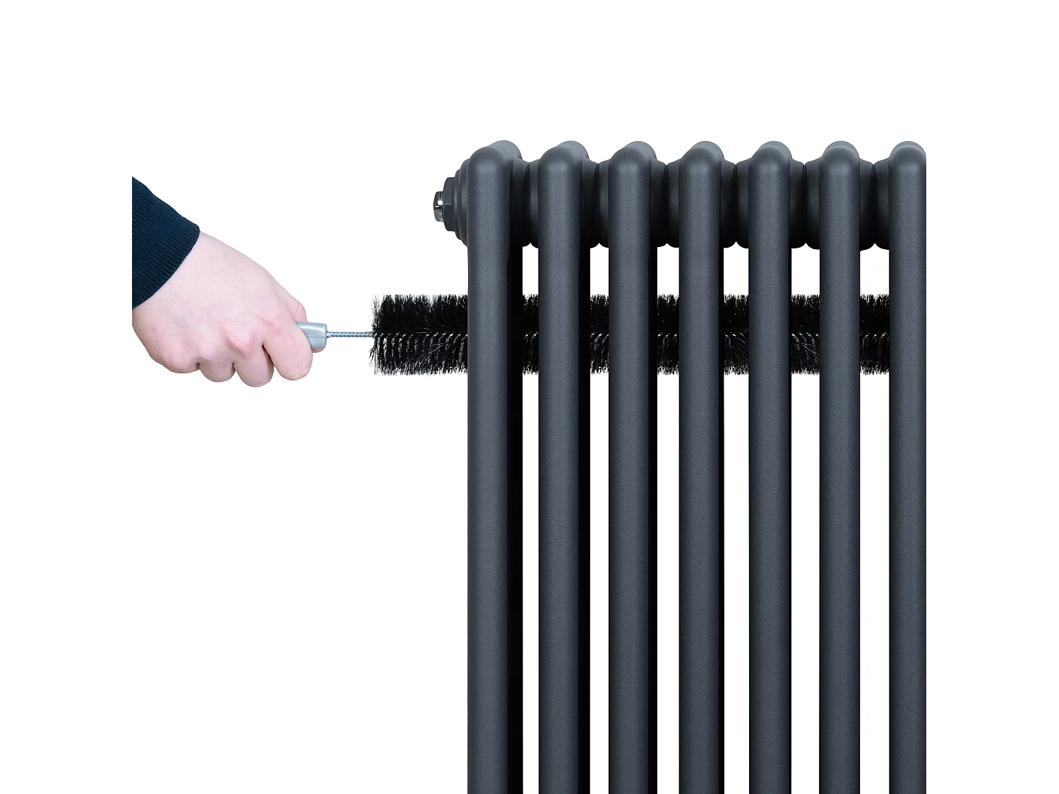 Radiador Horizontal 4 Colunas 600x785 mm - Cinza Antracite, Aço Carbono 1.5 mm, 756 W, Alta Eficiência, Fácil Instalação, Durável e Design Clássico