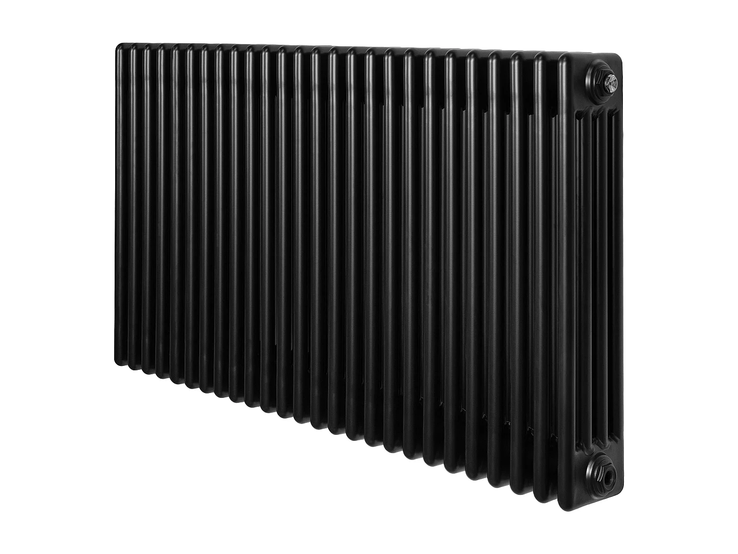 Radiatore Tradizionale 4 Colonne Orizzontale Riscaldamento Nero 600x1190 mm