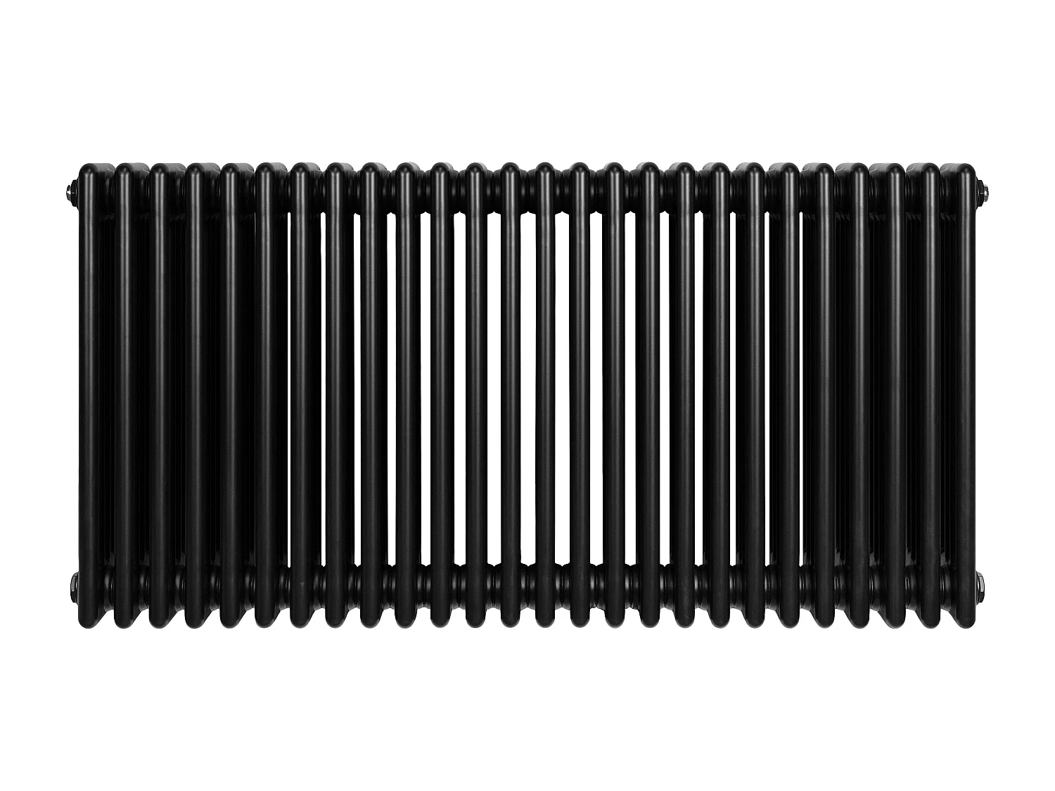 Radiatore Tradizionale 4 Colonne Orizzontale Riscaldamento Nero 600x1190 mm