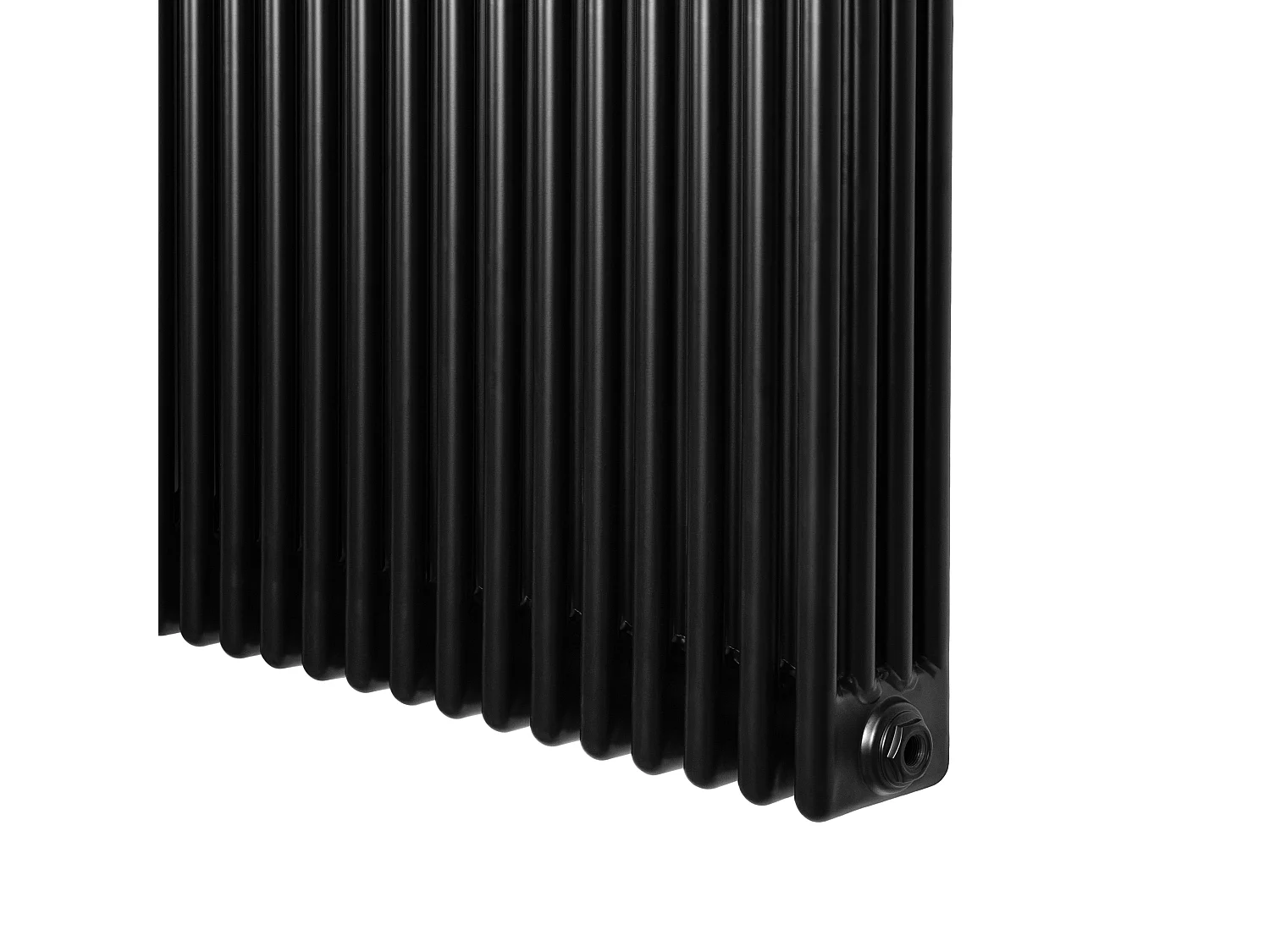 Radiatore Tradizionale 4 Colonne Orizzontale Riscaldamento Nero 600x1190 mm