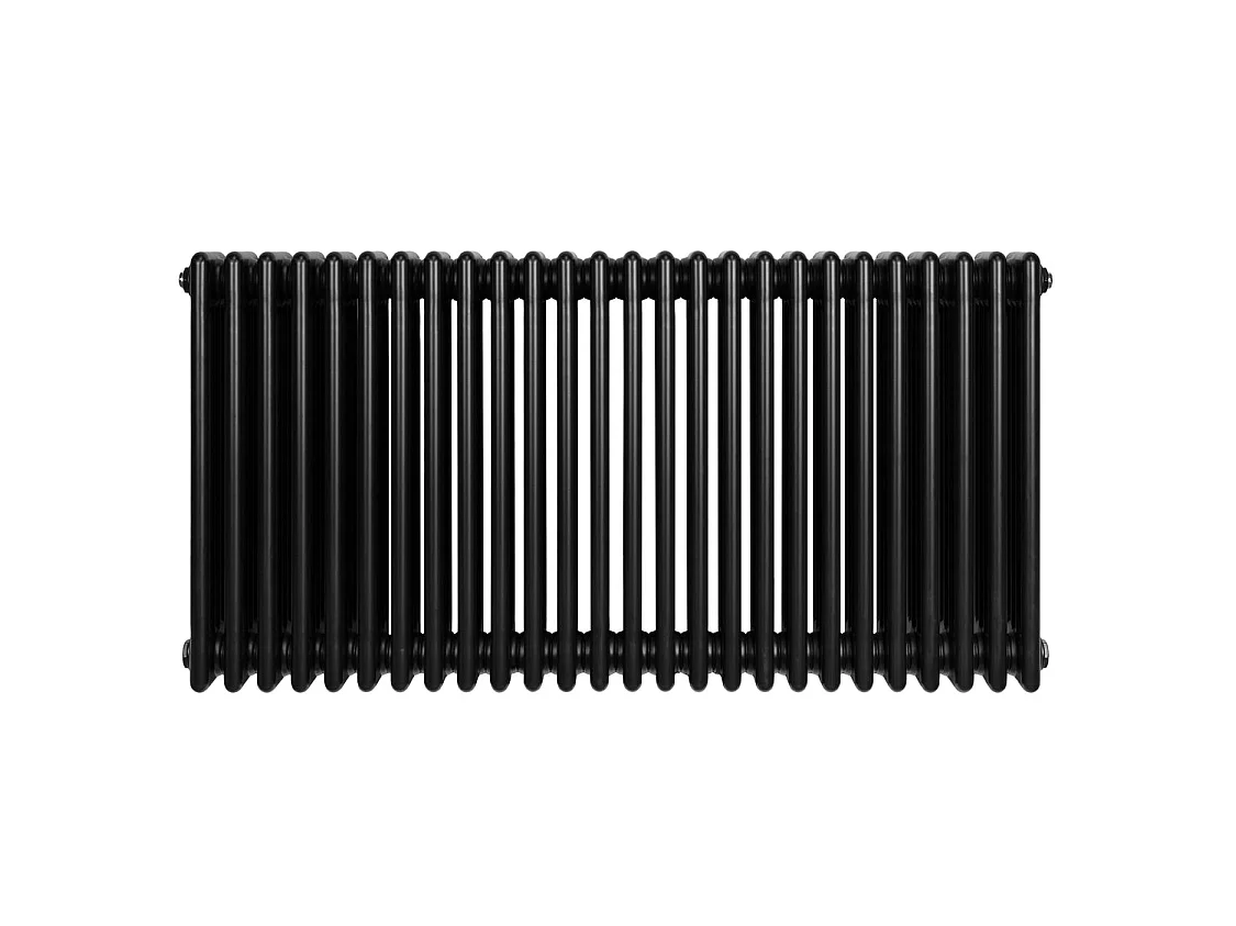 Tradiční čtyřsloupový radiátor - 600 x 1190 mm - černý