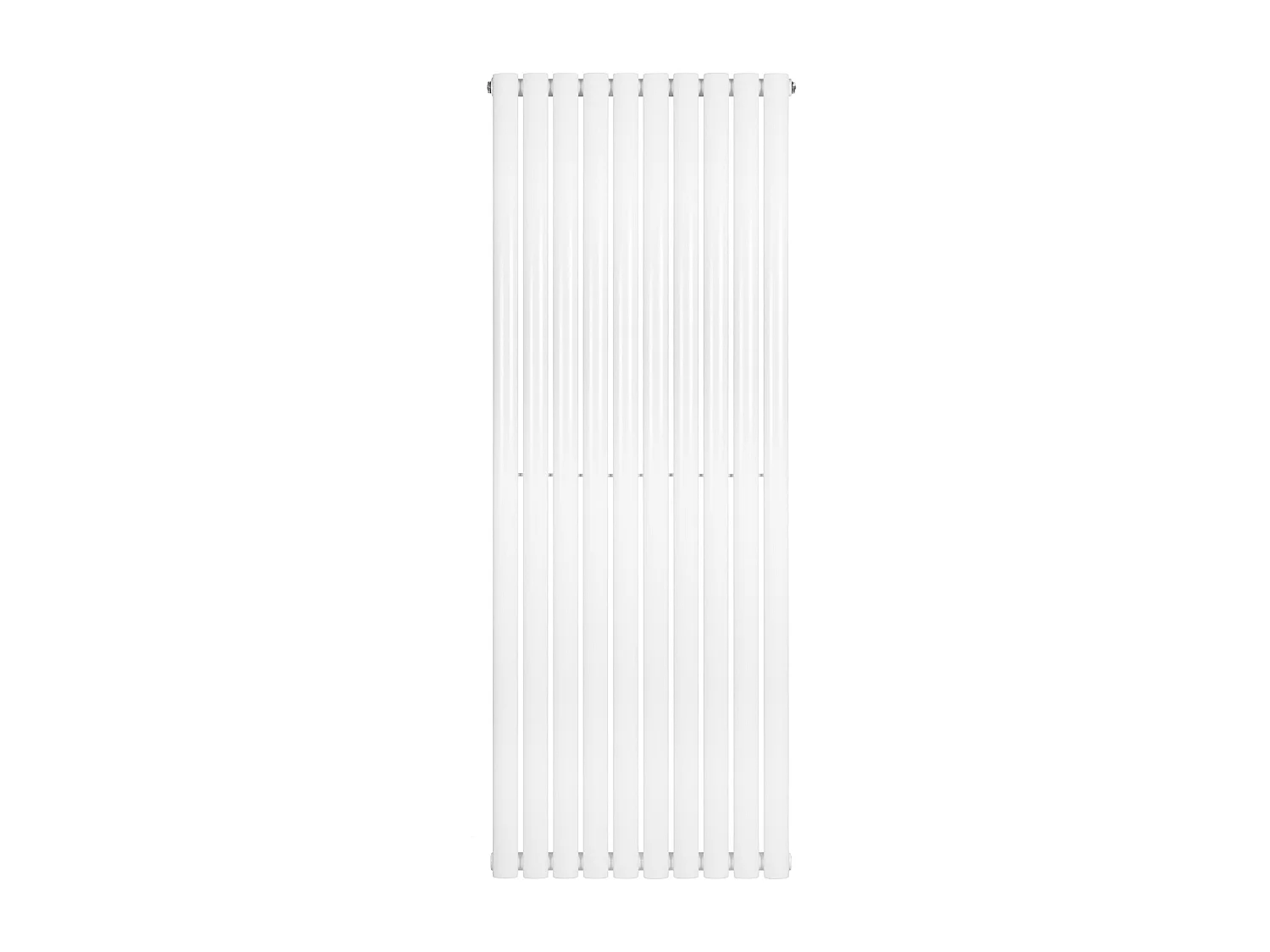Verticaal design radiator ovaal - 1 kolom - wit - 1600 x 600 mm