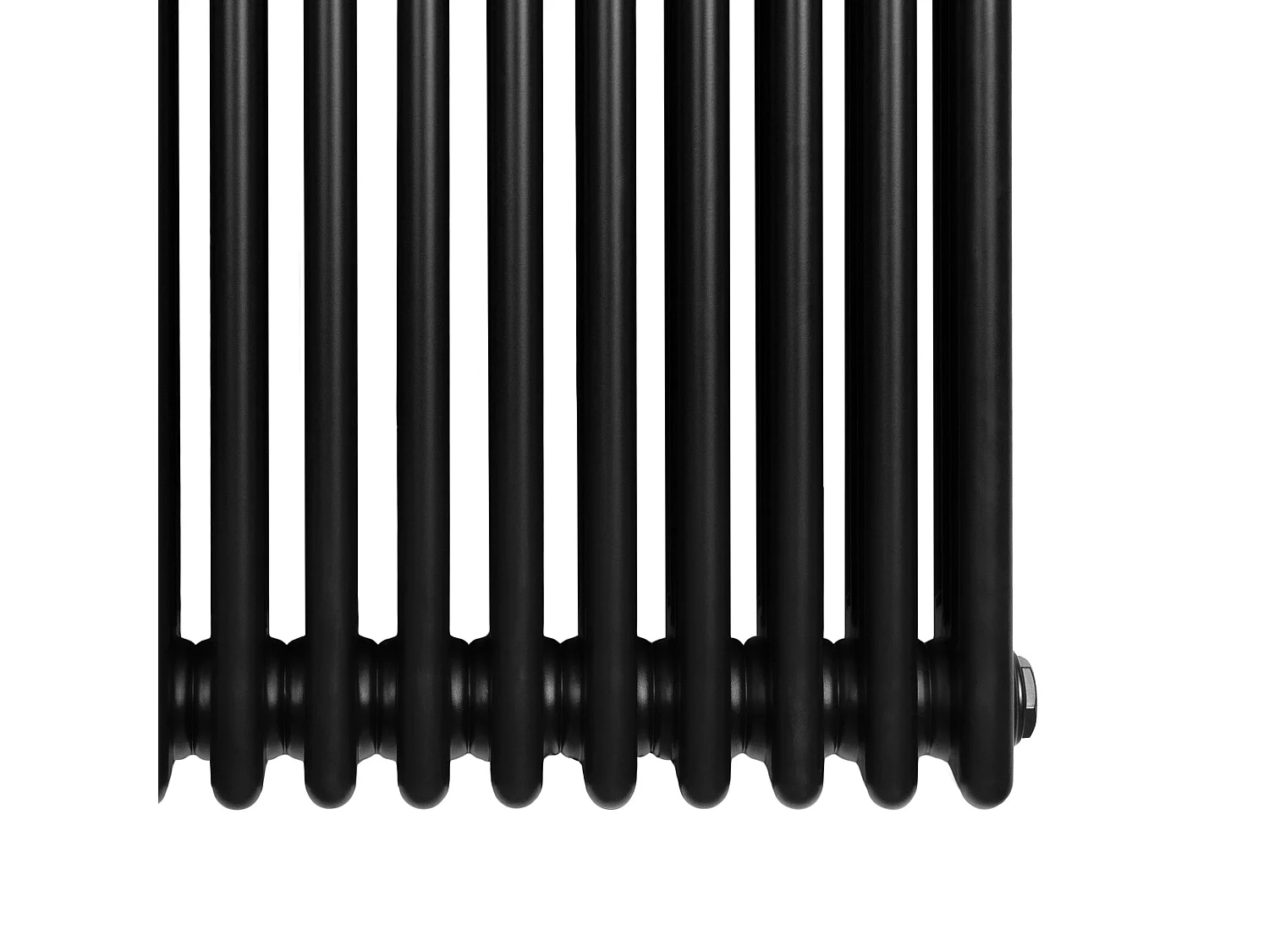 Radiador Vertical 4 Colunas 1800x200 mm - Preto, Aço Carbono 1.5 mm, 1152 W, Alta Eficiência, Fácil Instalação, Durável e Design Clássico