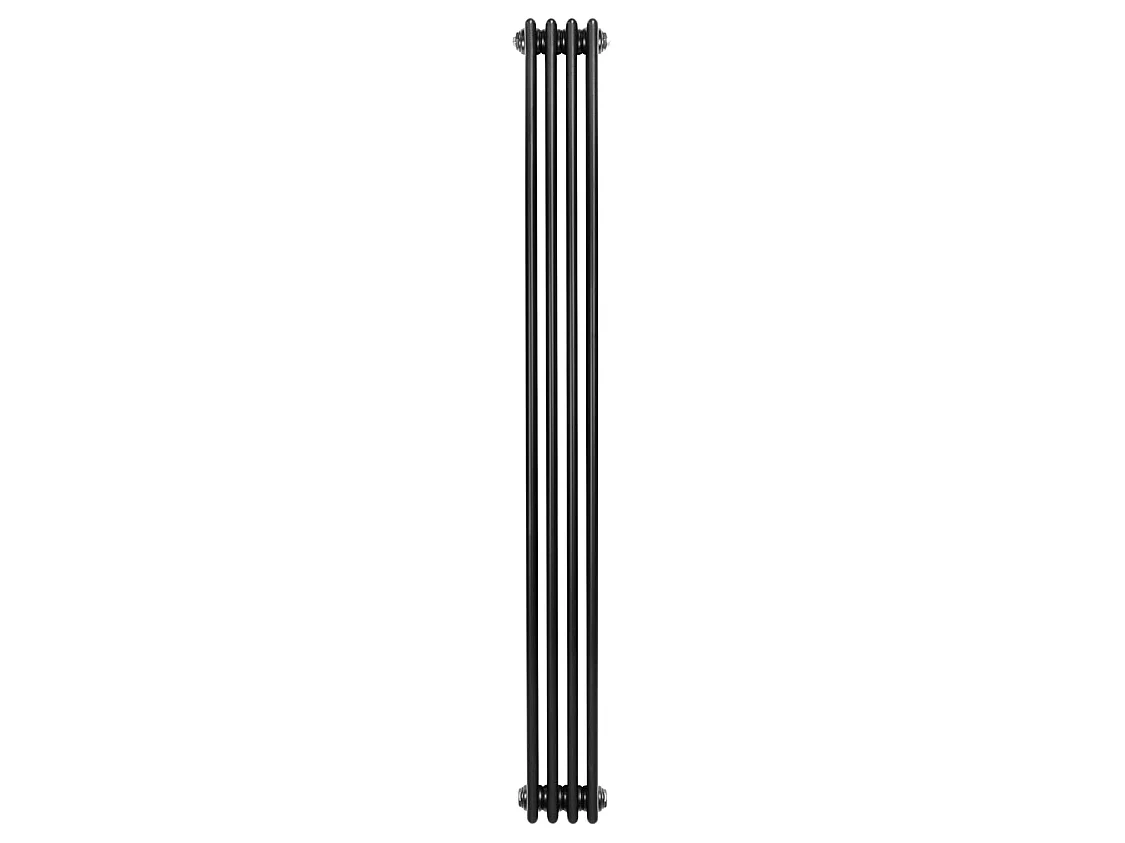 Tradičný 4-stĺpcový radiátor - 1800 x 200 mm - čierny
