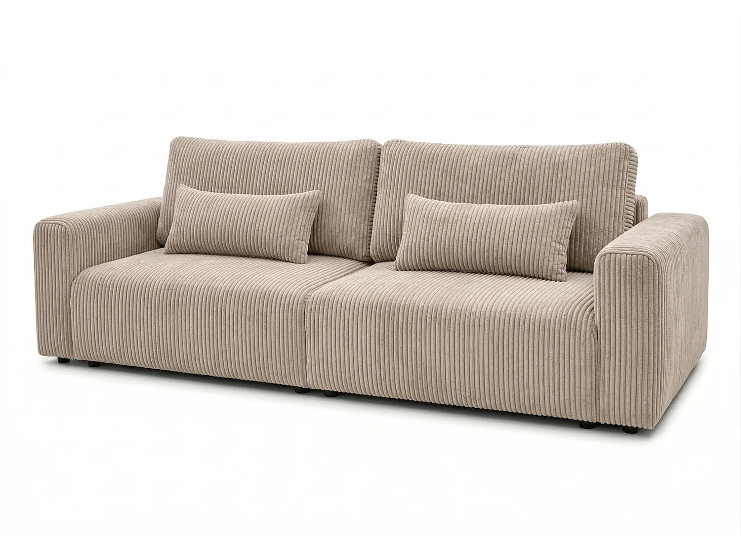 Canapé d’angle convertible BOND 2-en-1 230x150 cm, en tissu POSO 2 crème