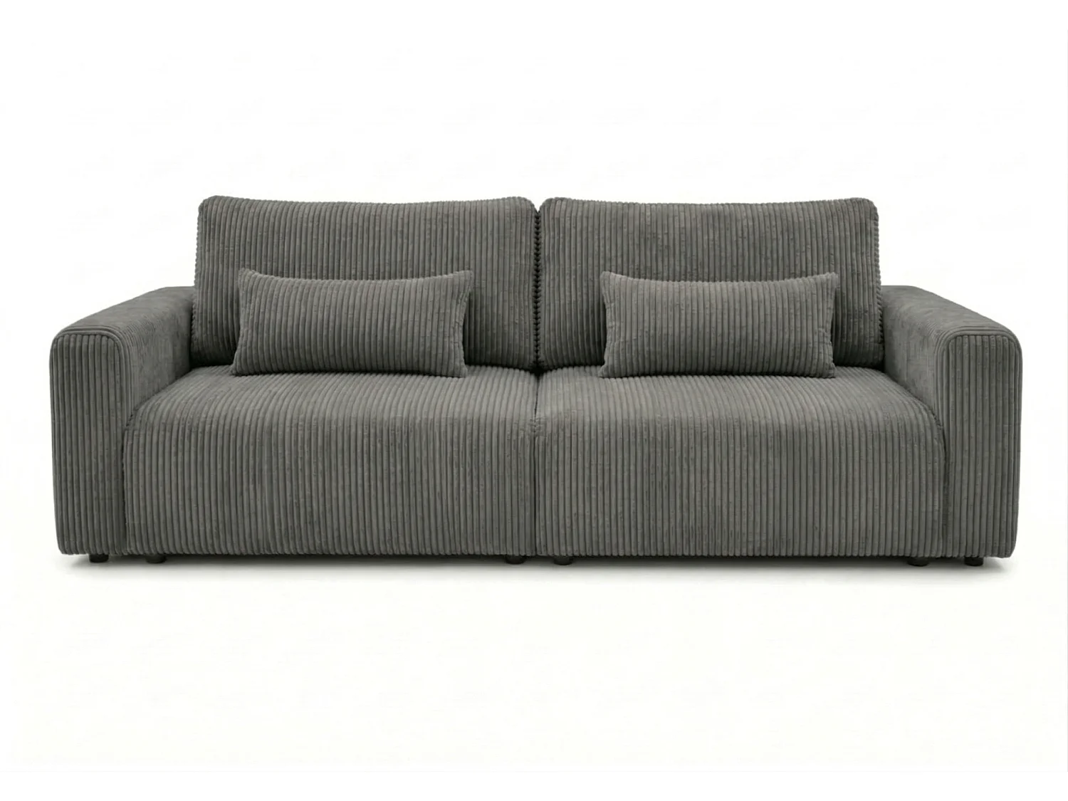 Canapé d’angle convertible BOND 2-en-1 230x150 cm, en tissu POSO 115 gris