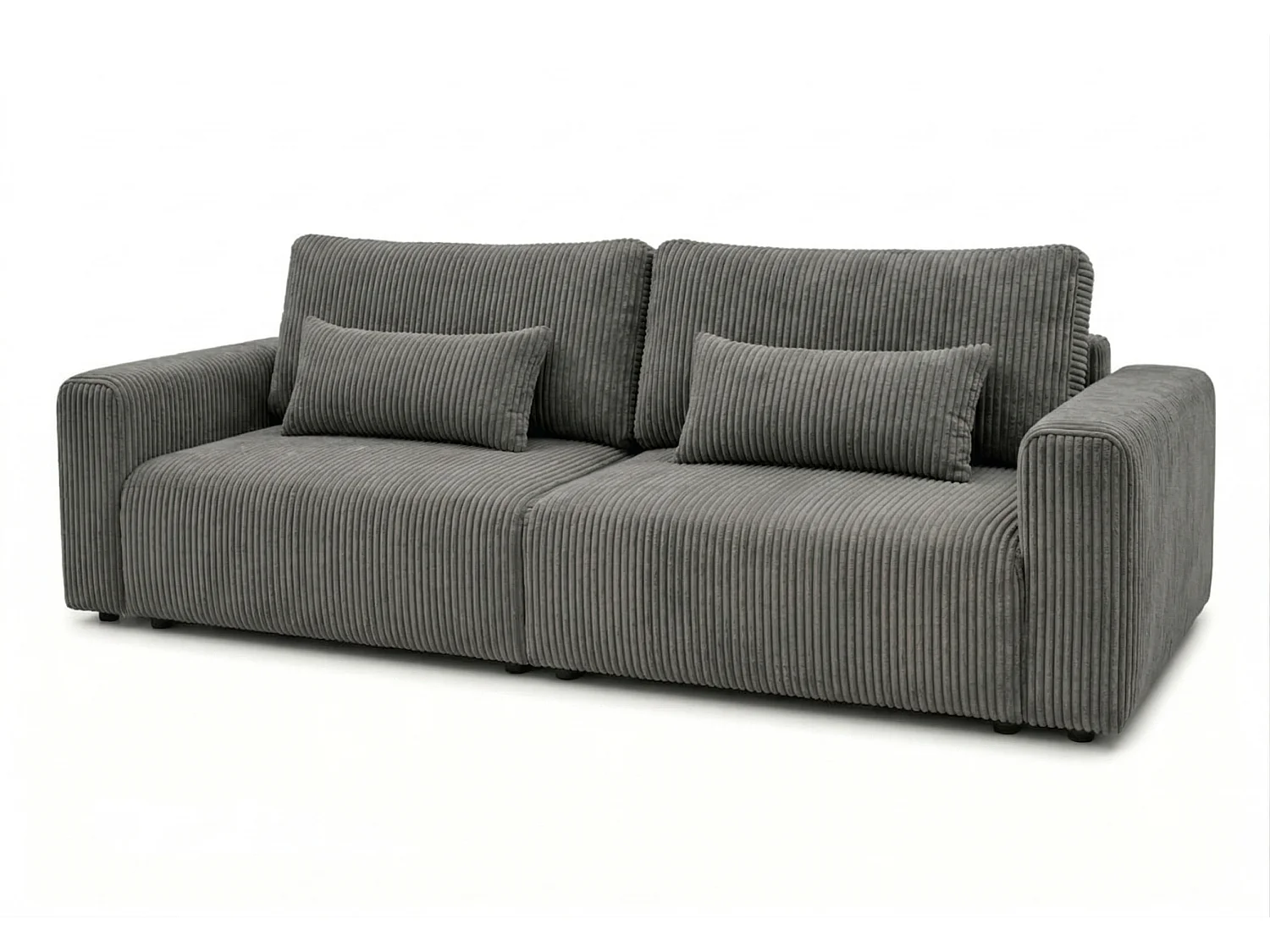 Canapé d’angle convertible BOND 2-en-1 230x150 cm, en tissu POSO 115 gris
