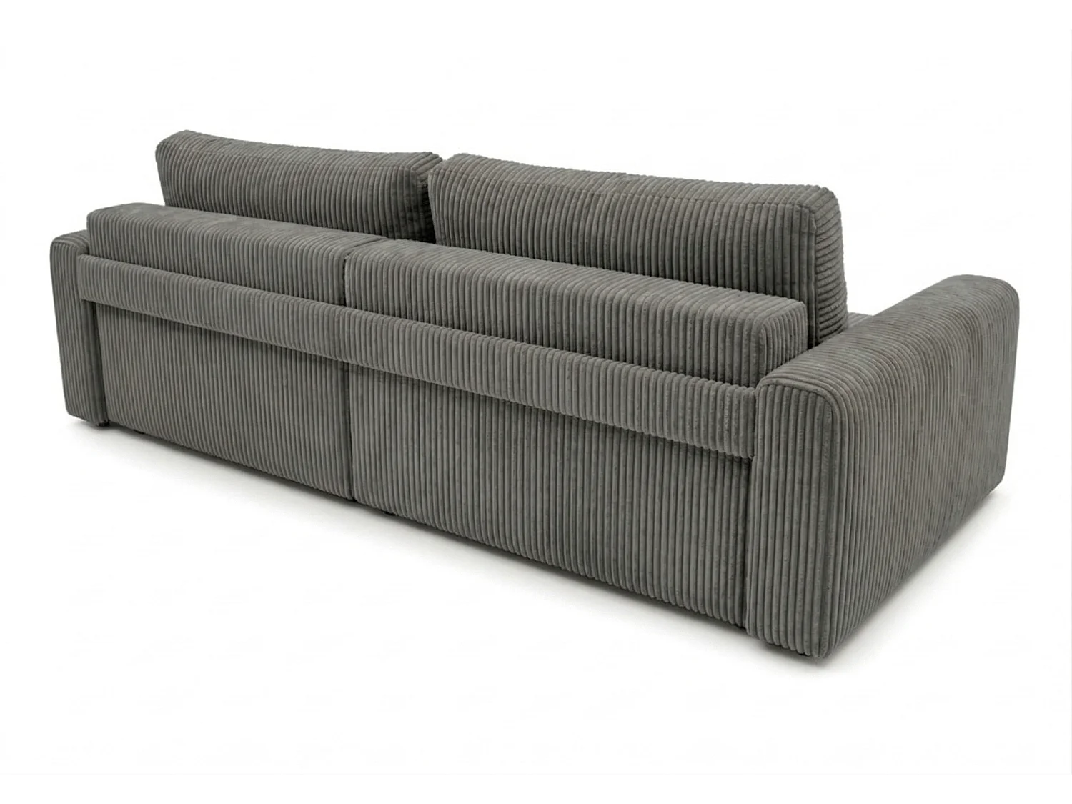 Canapé d’angle convertible BOND 2-en-1 230x150 cm, en tissu POSO 115 gris