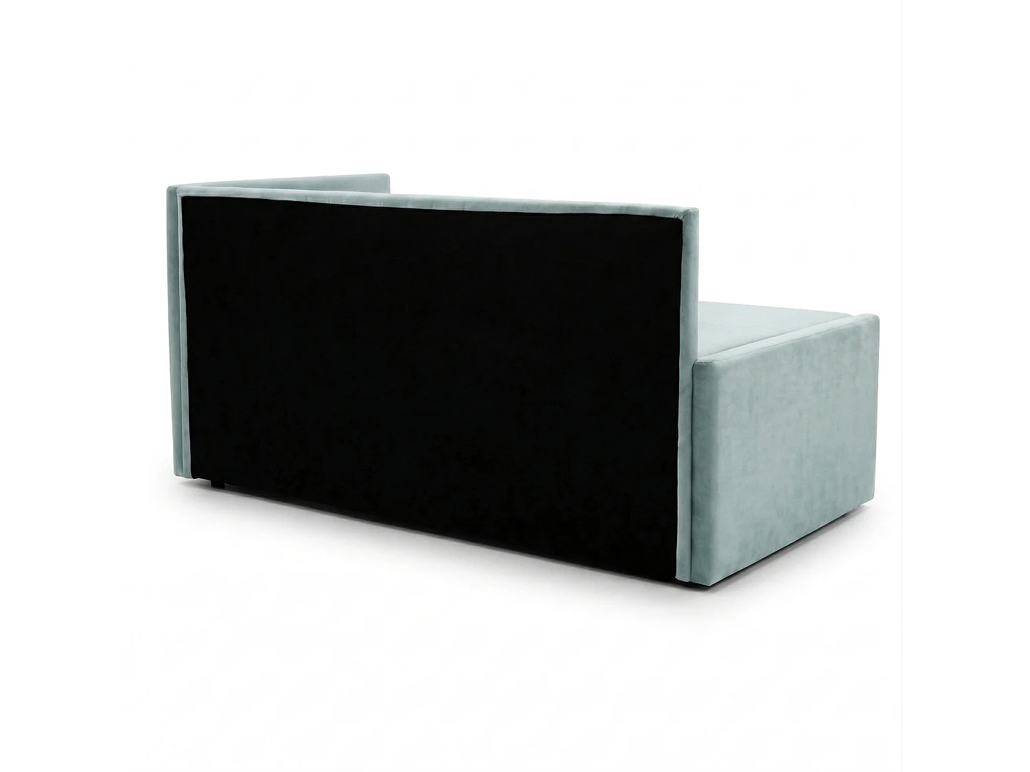 Łóżko dzienne wysuwane 2x90x200cm w tkaninie MANILA 11 jasnoniebieskiej