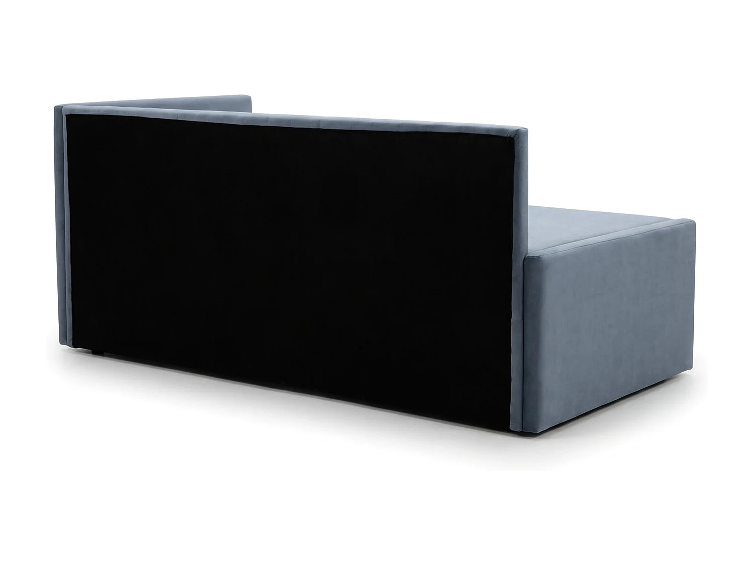 Łóżko dzienne wysuwane 2x90x200cm w tkaninie MANILA 25 ciemnoniebieskiej