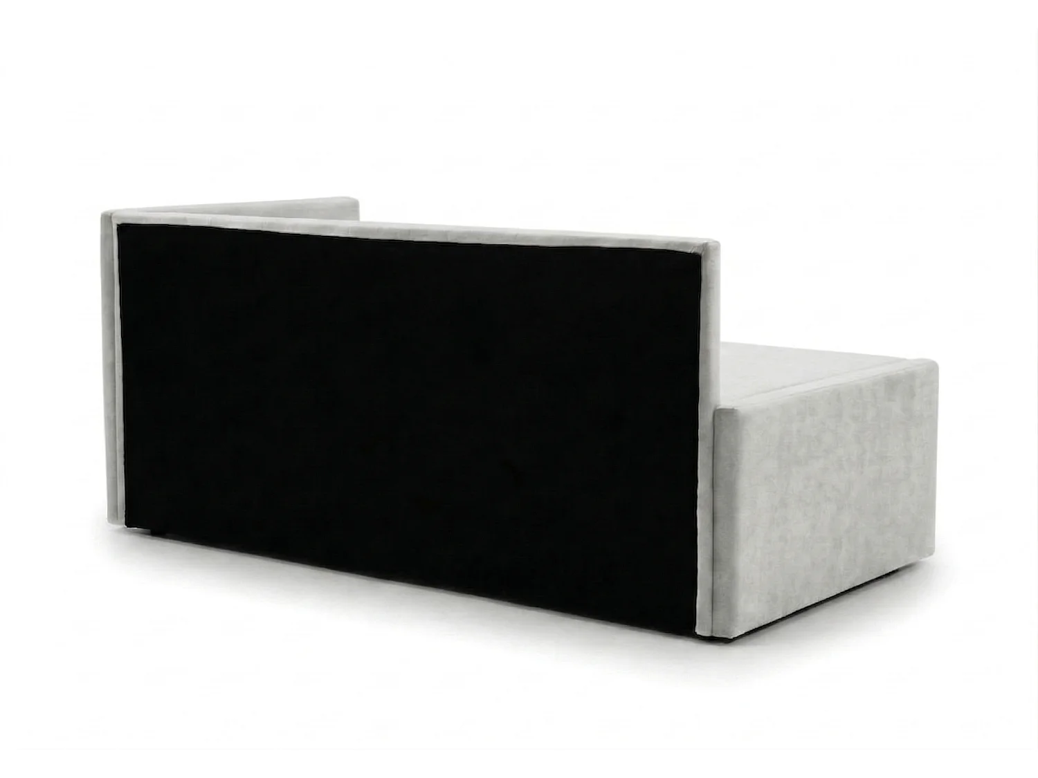 Łóżko dzienne wysuwane 2x90x200cm w tkaninie MANILA 14 jasnoszarej