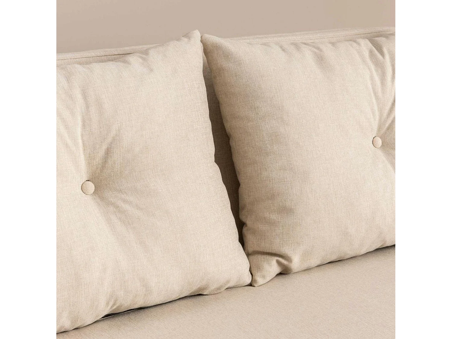 Canapé-lit d'appoint en velours écru, 2 places LOJA