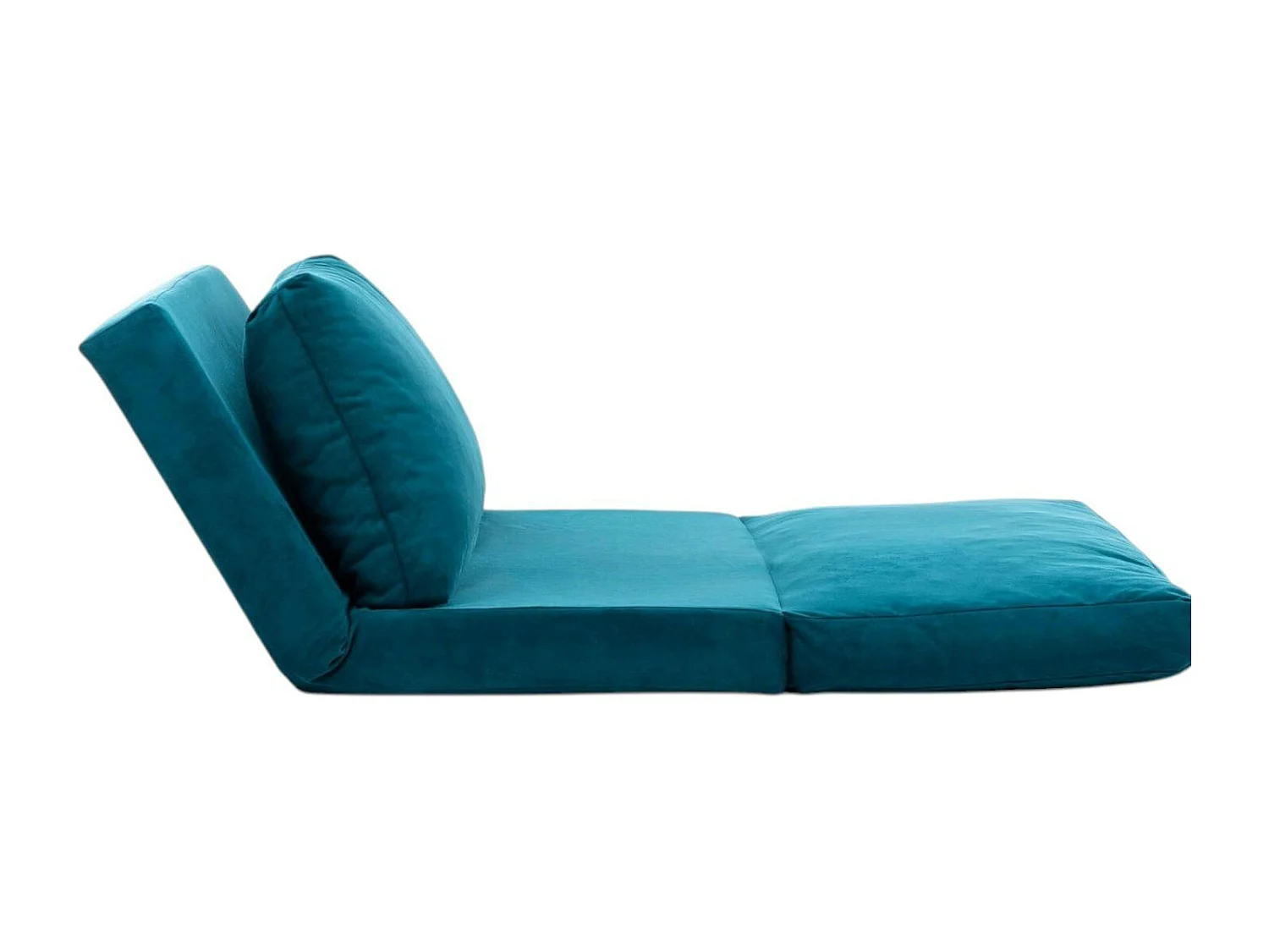 Fauteuil convertible bleu canard - tissu MODI