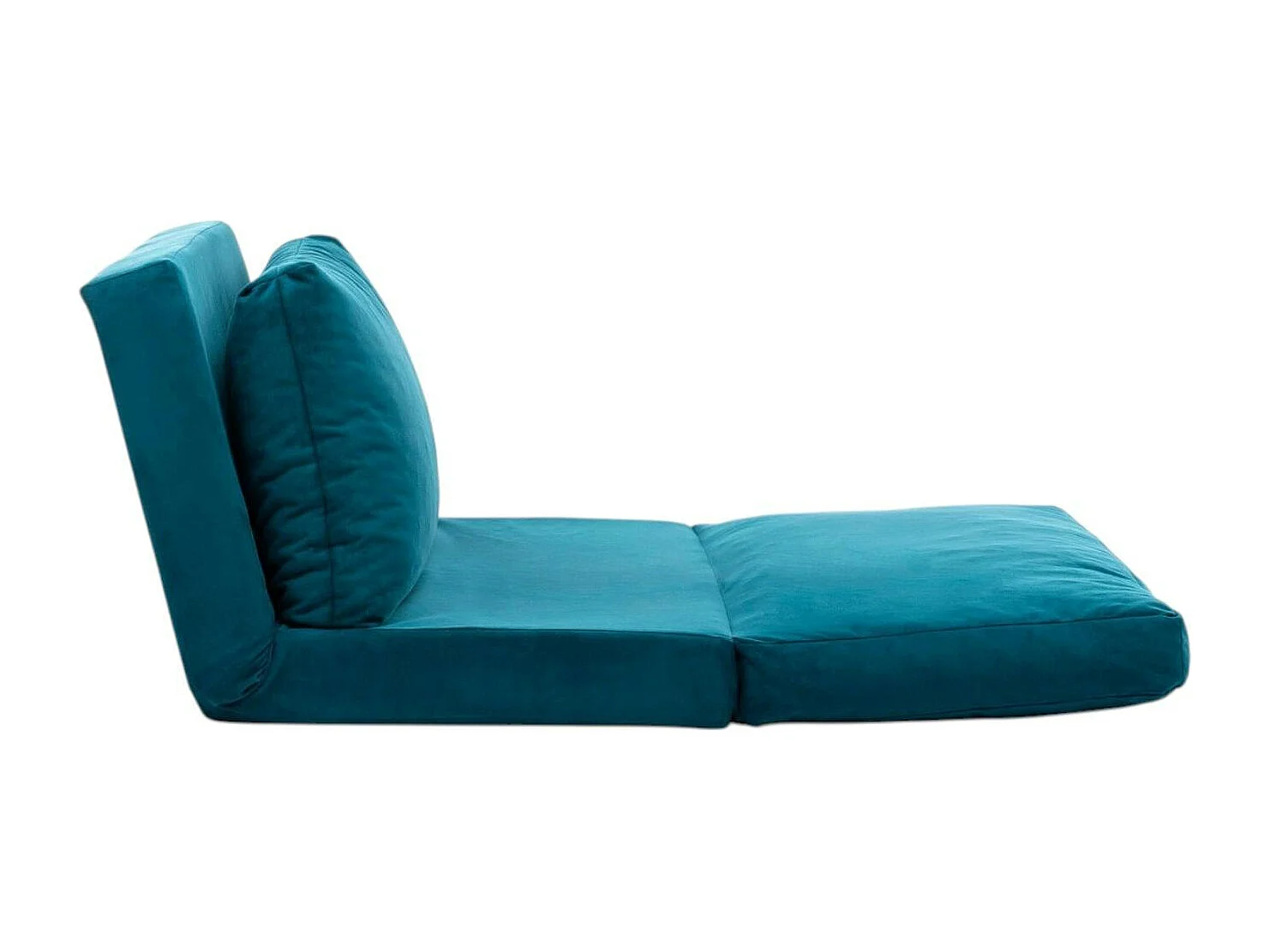 Fauteuil convertible bleu canard - tissu MODI
