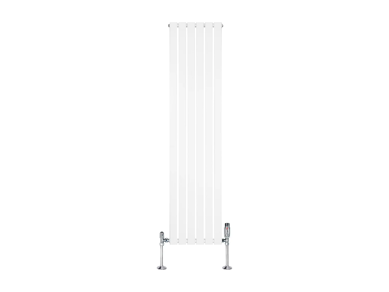 Radiador Plano Coluna Única 1800x420 mm - Branco, Aço Carbono 1,5 mm, 1059W, Alta Eficiência, Válvulas Termostáticas Incluídas, Fácil Instalação e Durável