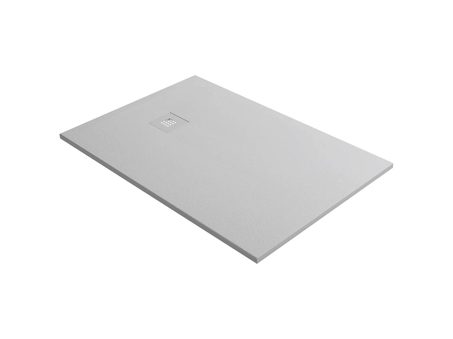 Receveur de douche 190x70 extra-plat Gris en résine minérale antidérapant effet ardoise - Thor LAVABERG