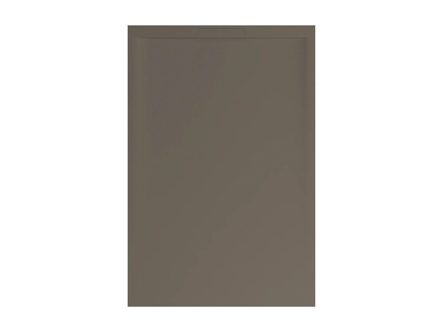 Receveur de douche 120x90 extra-plat Marron en résine minérale antidérapant effet ardoise - Ragnar LAVABERG