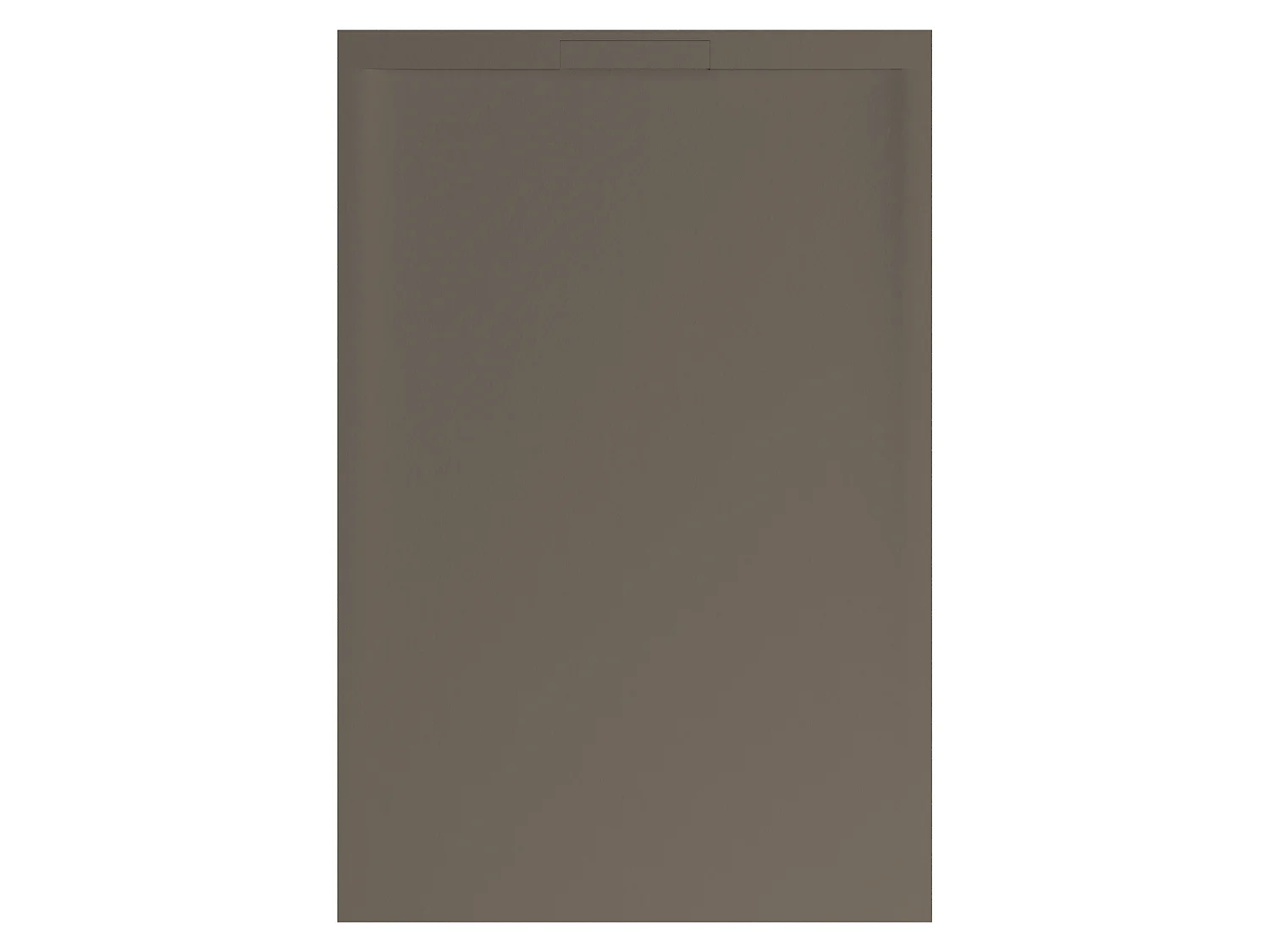 Receveur de douche 140x80 extra-plat Marron en résine minérale antidérapant effet ardoise - Ragnar LAVABERG