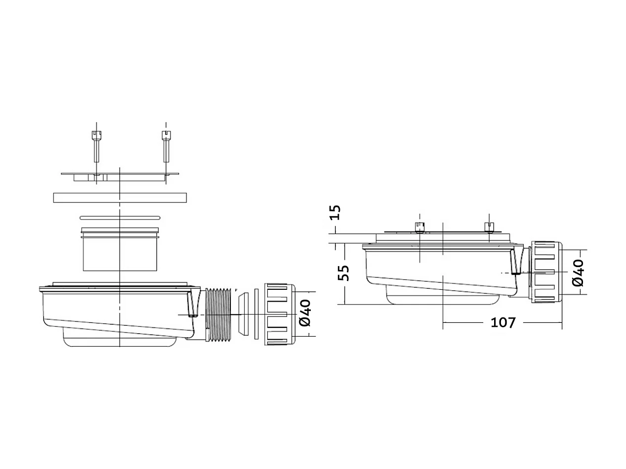 Receveur de douche 200x80 extra-plat Beige en résine minérale antidérapant effet ardoise - Magnus LAVABERG