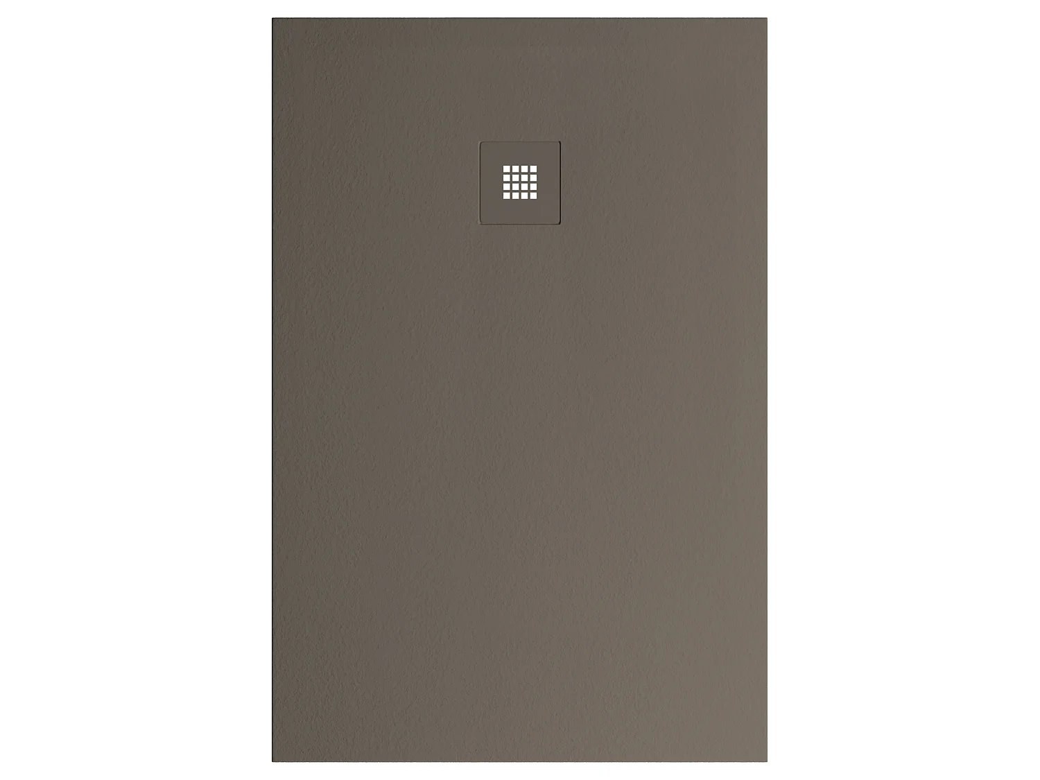 Receveur de douche 200x80 extra-plat Marron en résine minérale antidérapant effet ardoise - Thor LAVABERG