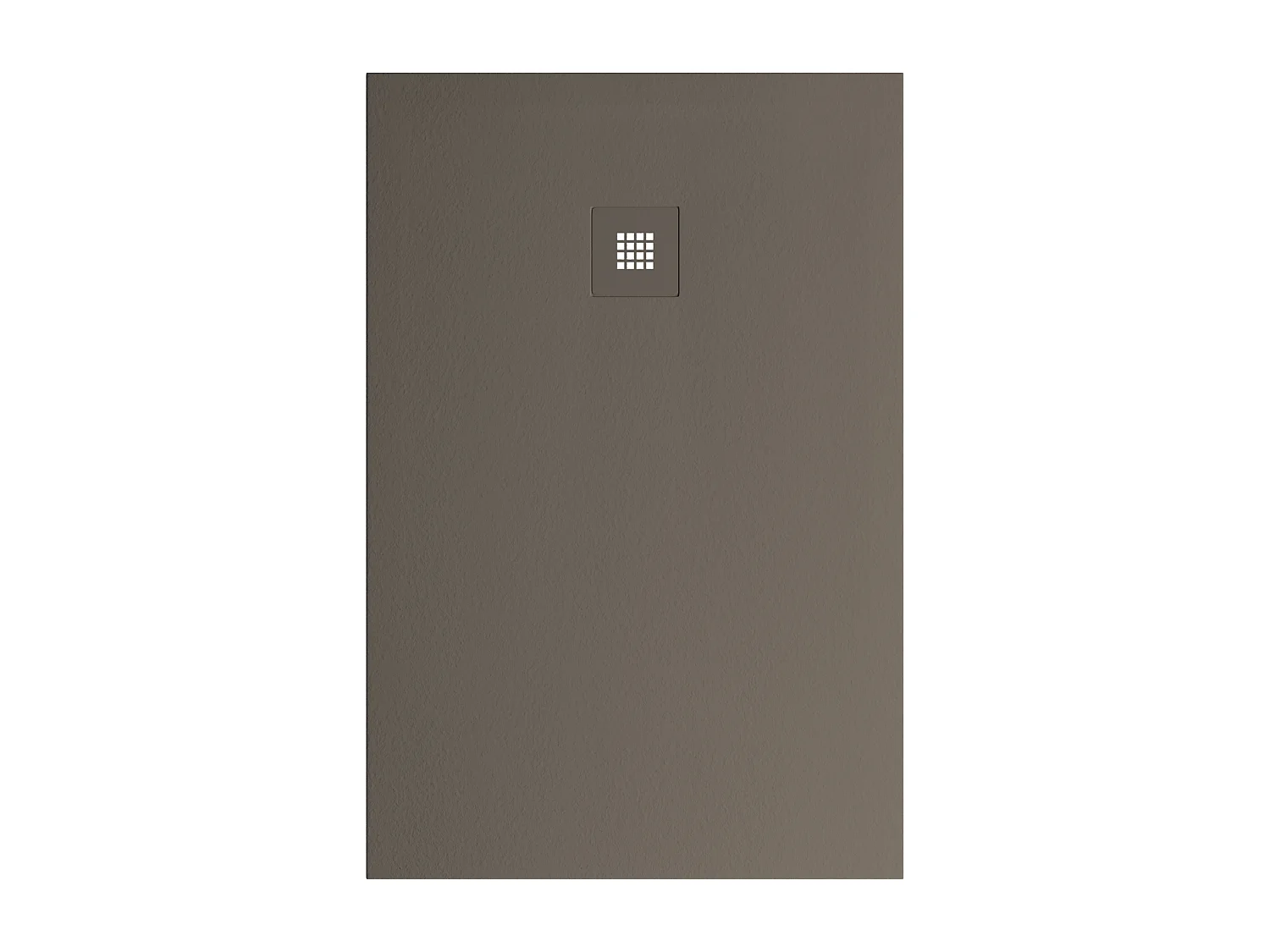 Receveur de douche 170x70 extra-plat Marron en résine minérale antidérapant effet ardoise - Thor LAVABERG