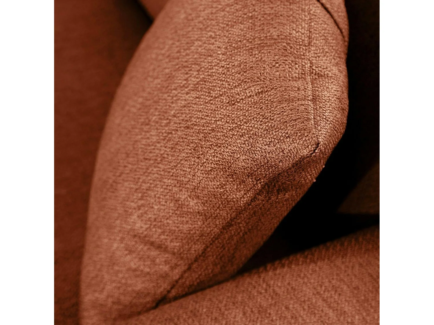 Canapé 2 places rouille - accoudoirs larges ORSAY