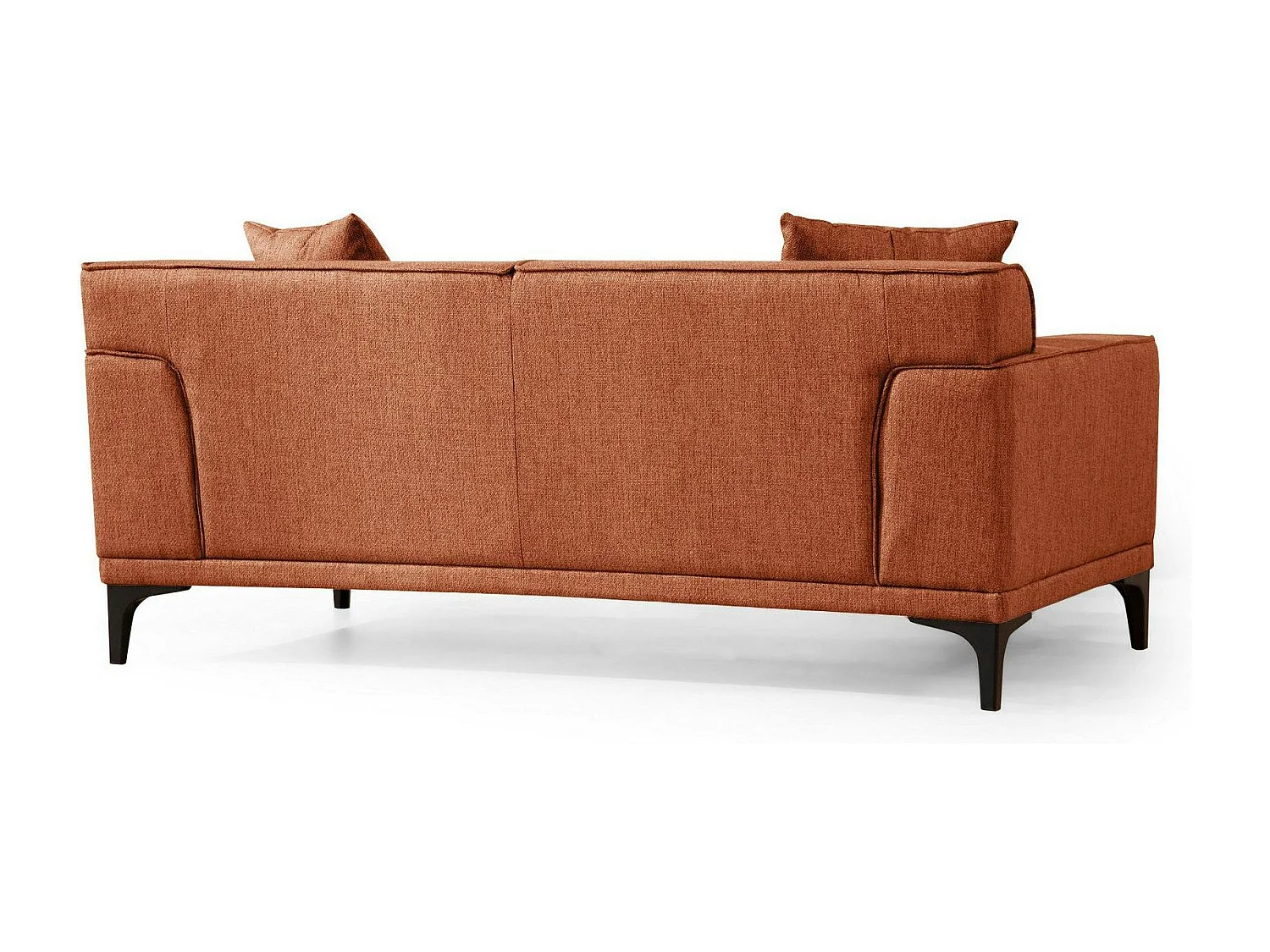 Canapé 2 places rouille - accoudoirs larges ORSAY