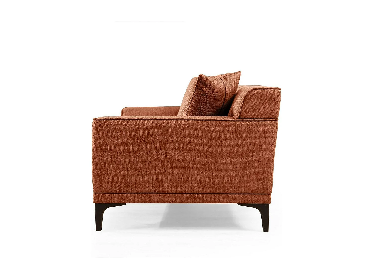 Canapé 2 places rouille - accoudoirs larges ORSAY