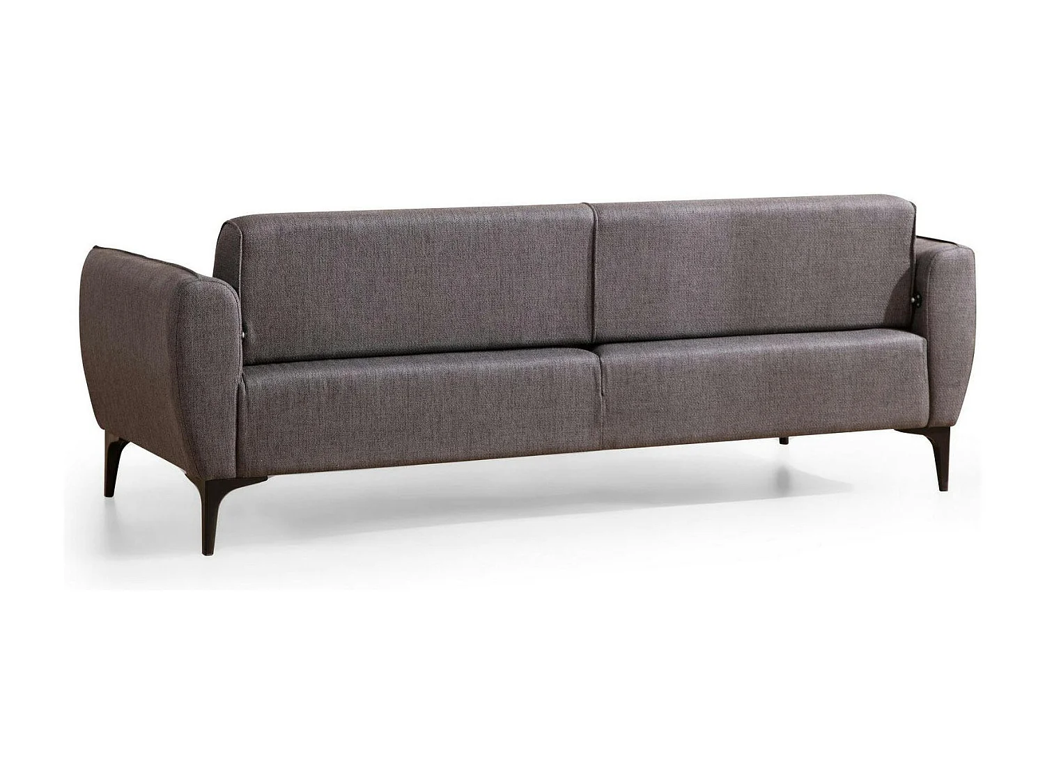 Canapé 3 places anthracite avec couture décorative VILNIUS