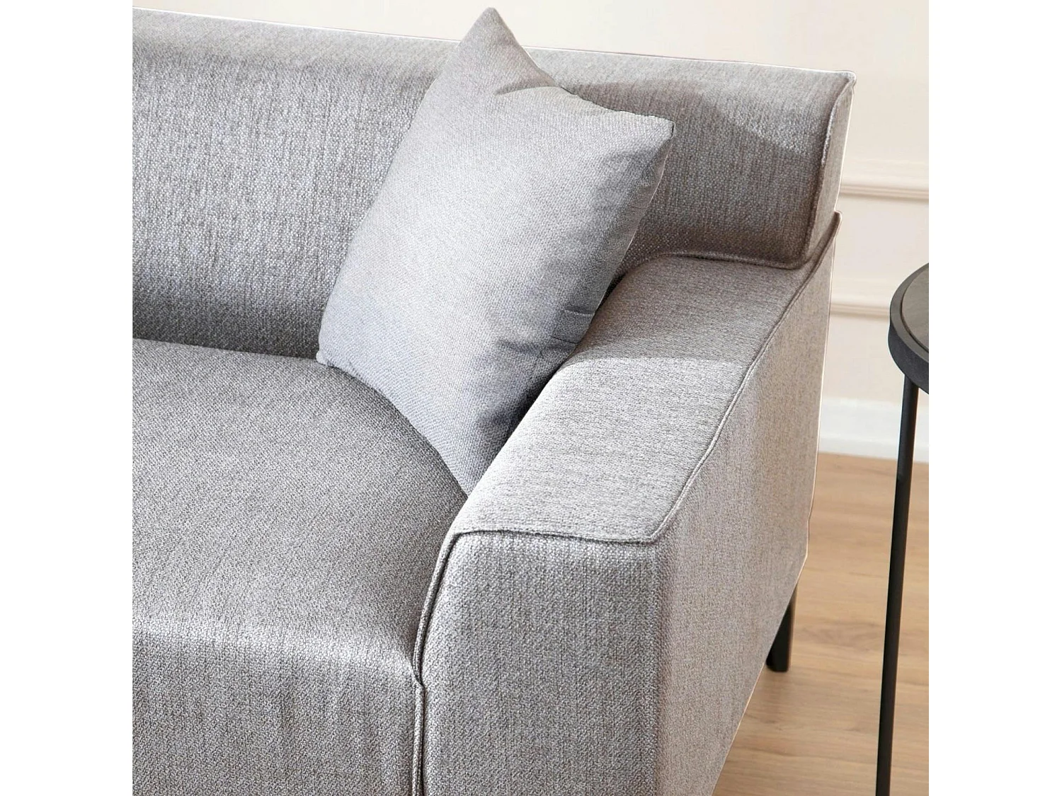 Canapé 3 places gris clair - accoudoirs larges ORSAY