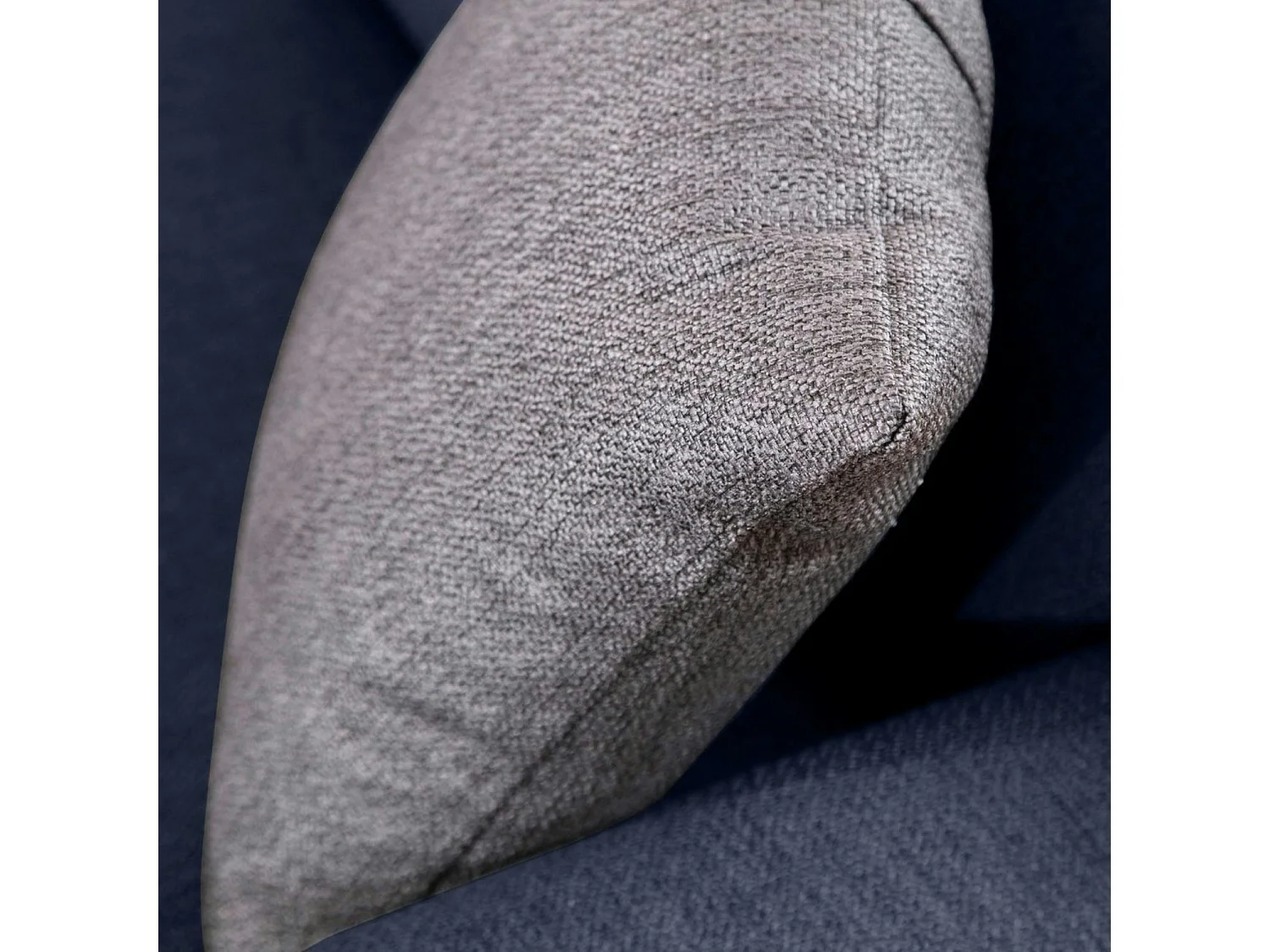 Canapé 2 places bleu chiné - accoudoirs larges ORSAY