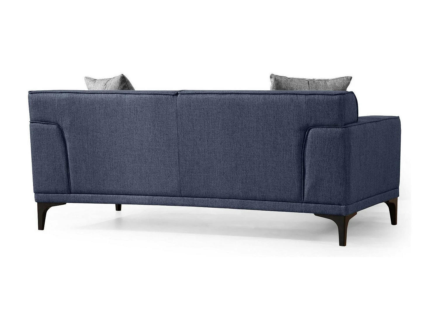 Canapé 2 places bleu chiné - accoudoirs larges ORSAY